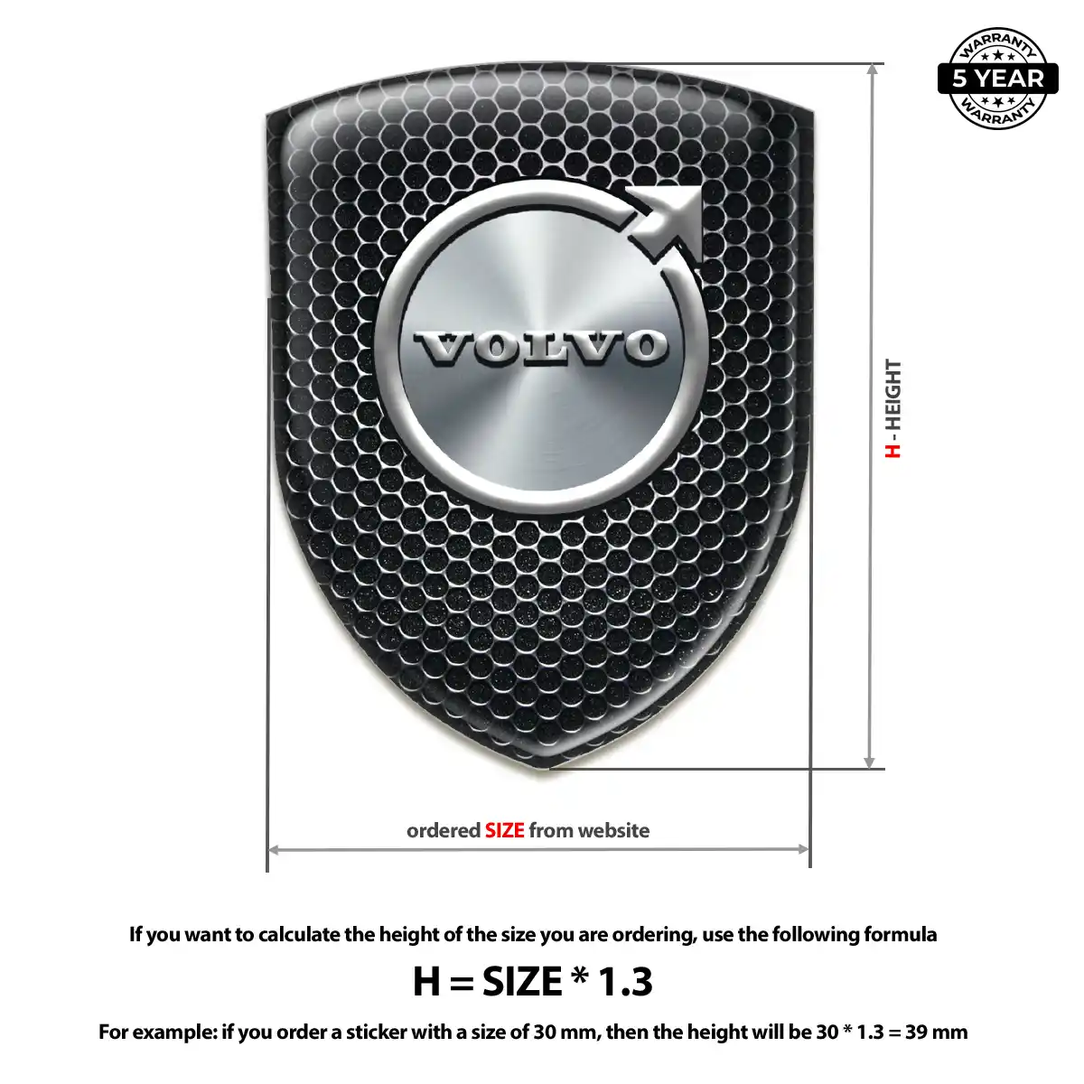 Volvo Emblem Silicone Prime Quality