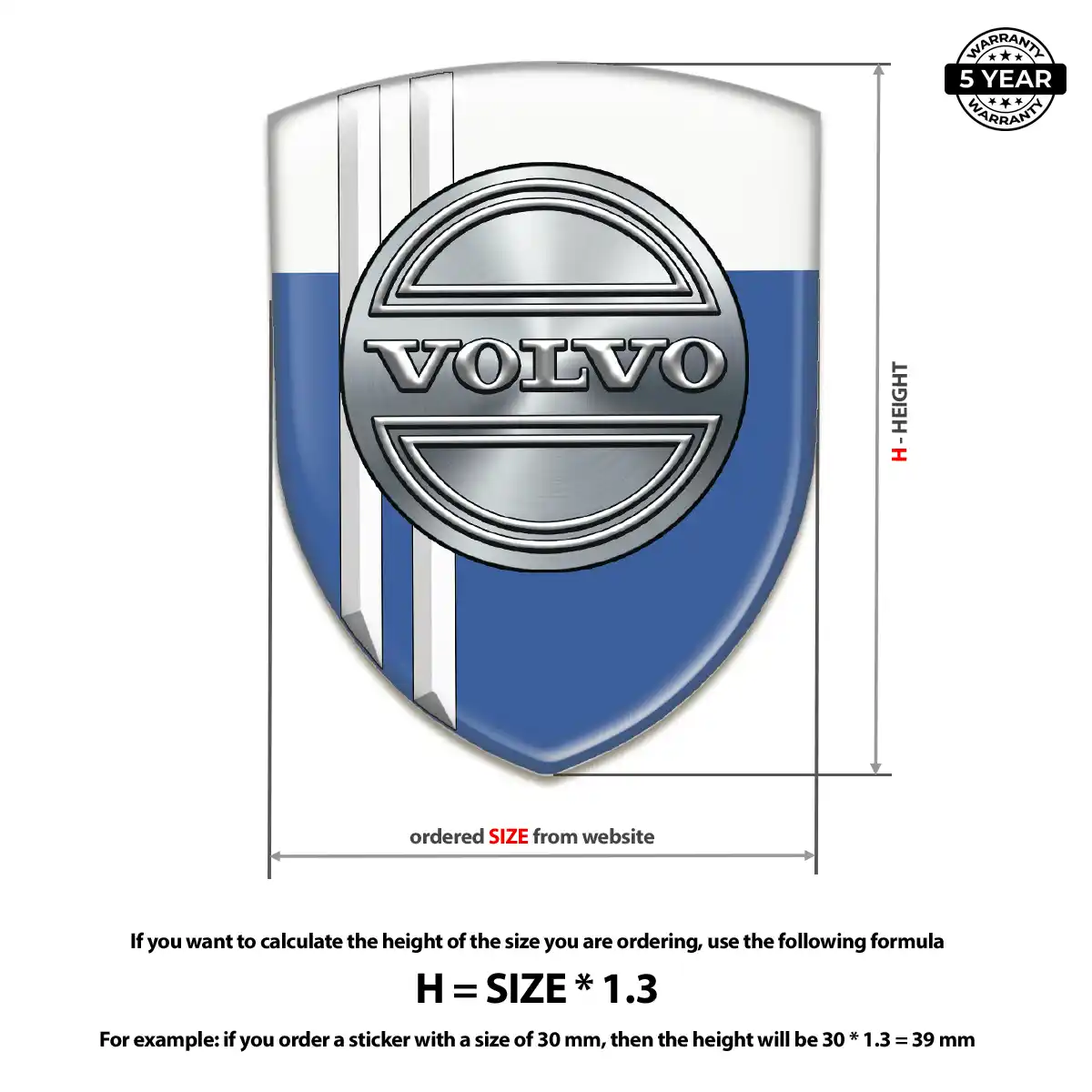 Volvo Emblem Silicone Refined Design