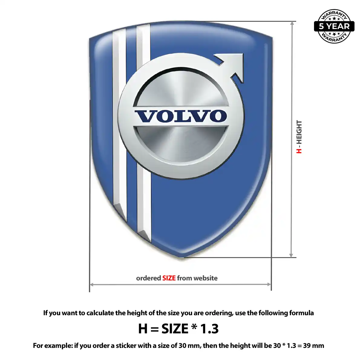 Volvo Emblem Silicone Resin Luxe