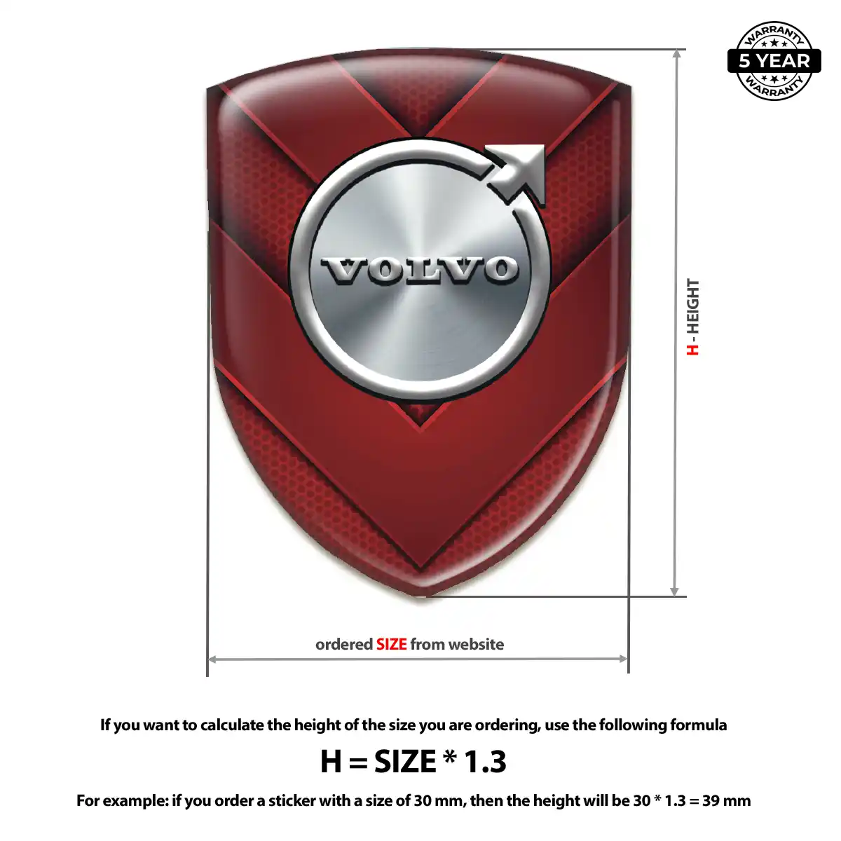 Volvo Emblem Silicone Signature Grade
