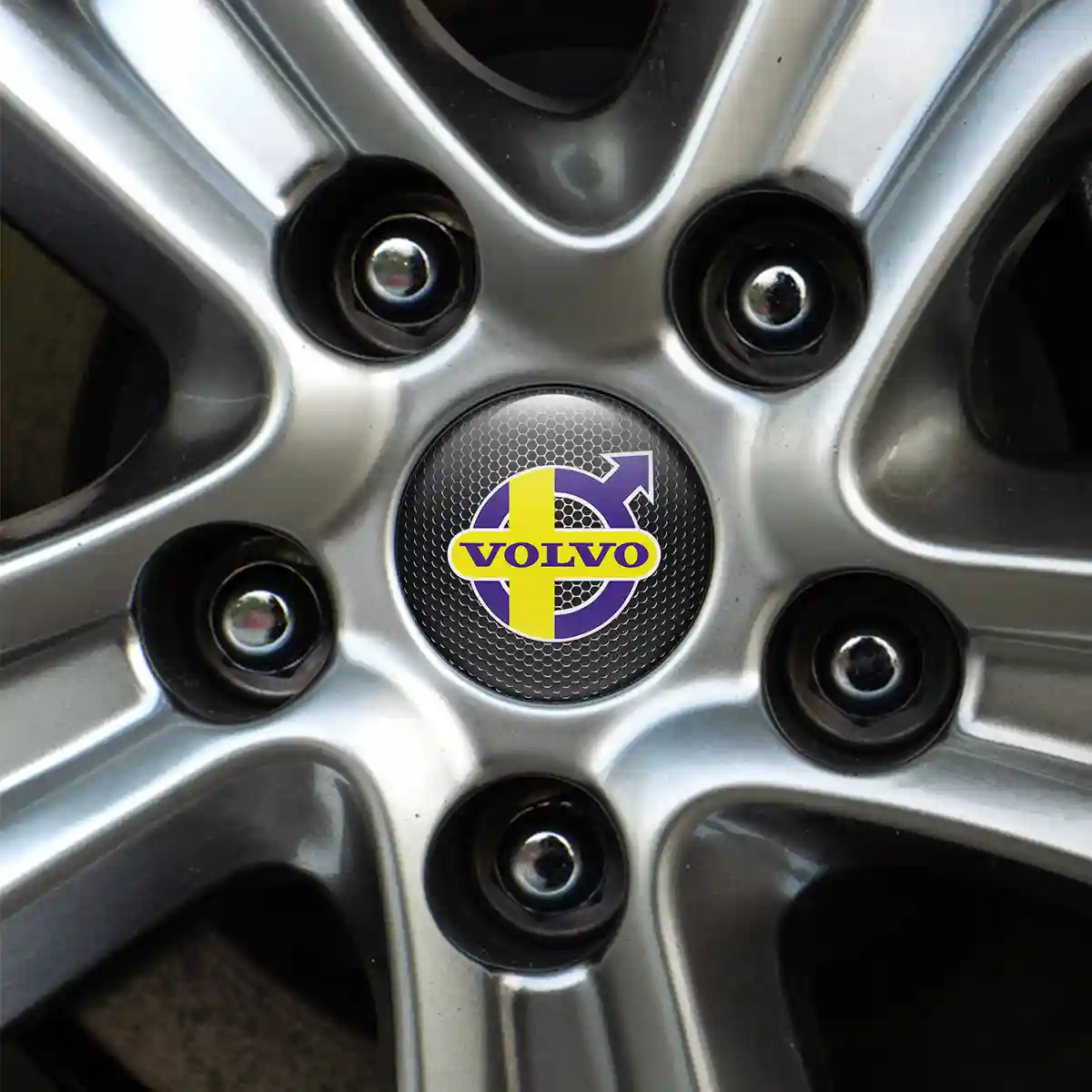 Volvo Emblem Wheel Center Caps Sleek Style