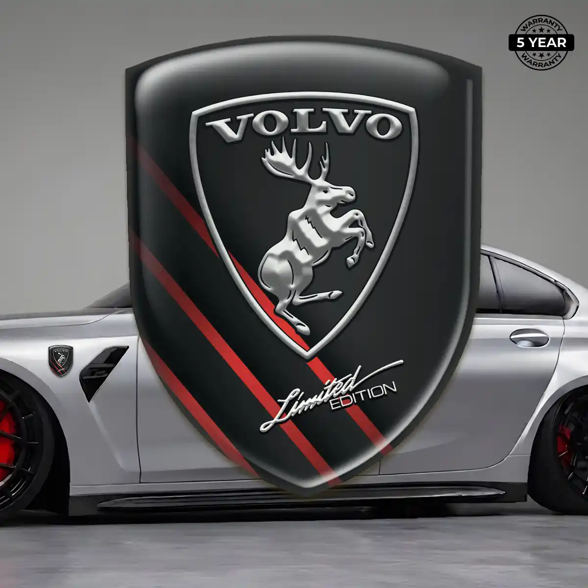 Volvo Epoxy Domed Sticker Premium Dome