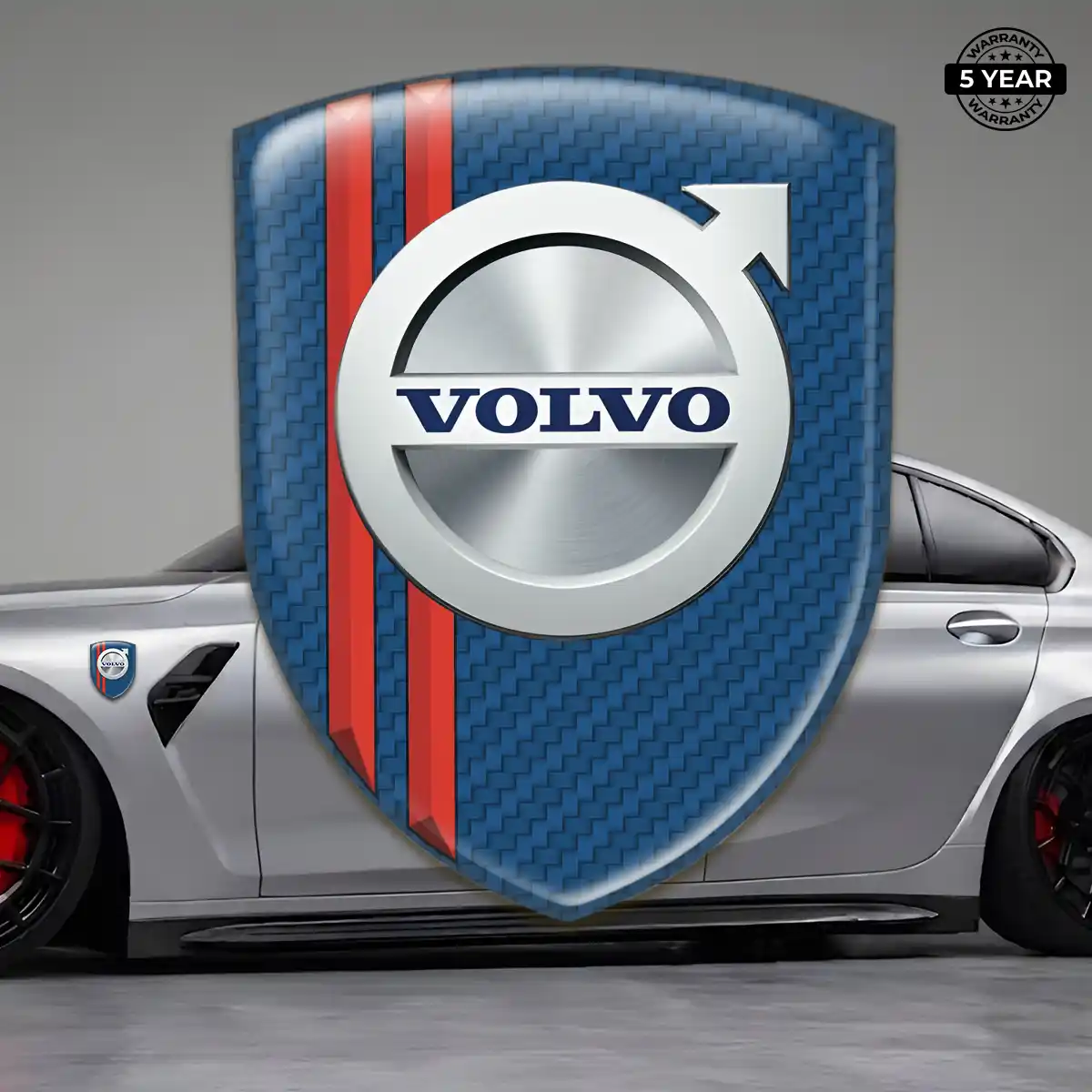 Volvo Epoxy Domed Sticker Refined Design