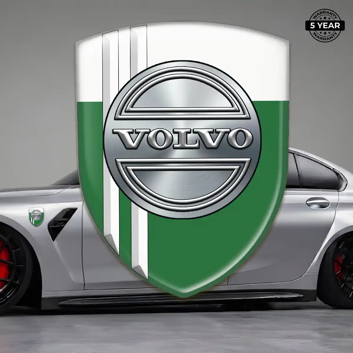 Volvo Epoxy Domed Sticker Sleek Style