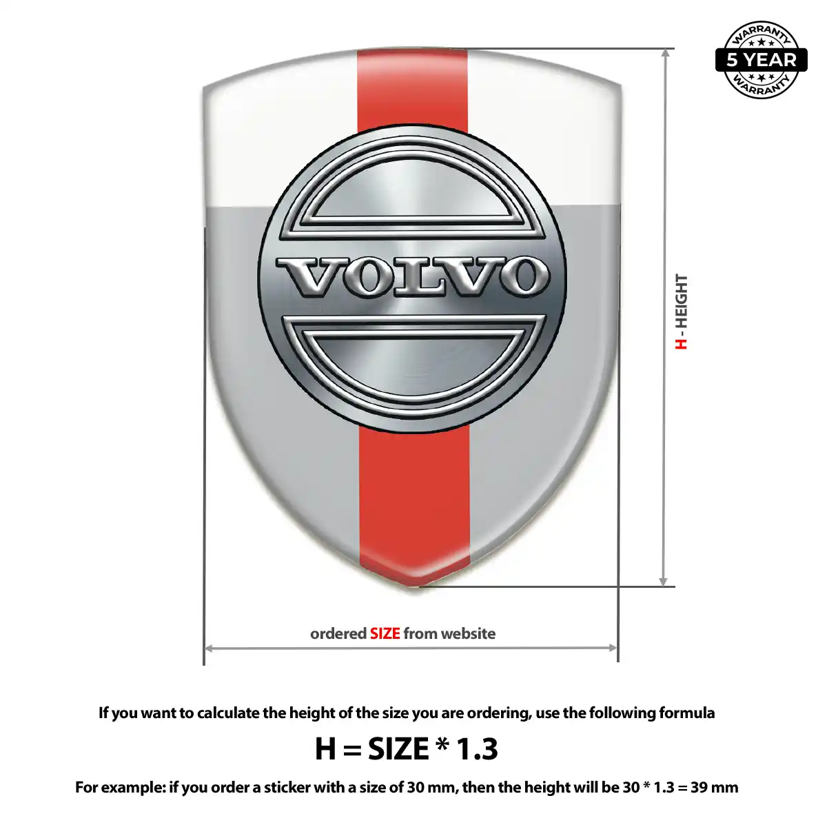 Volvo Gel Badge Sticker Elite Edition
