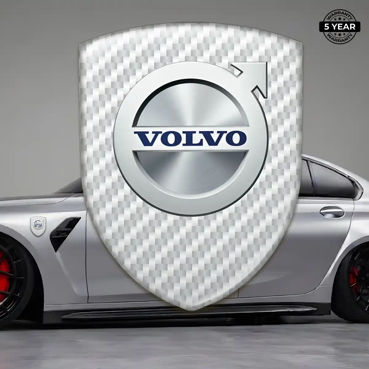 Volvo Gel Badge Sticker Elite Finish