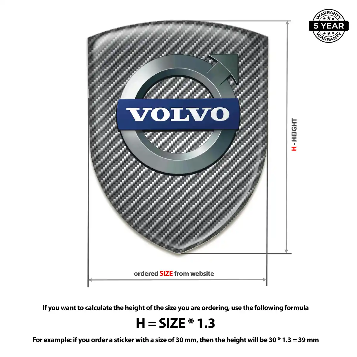 Volvo Gel Badge Sticker Exclusive Series