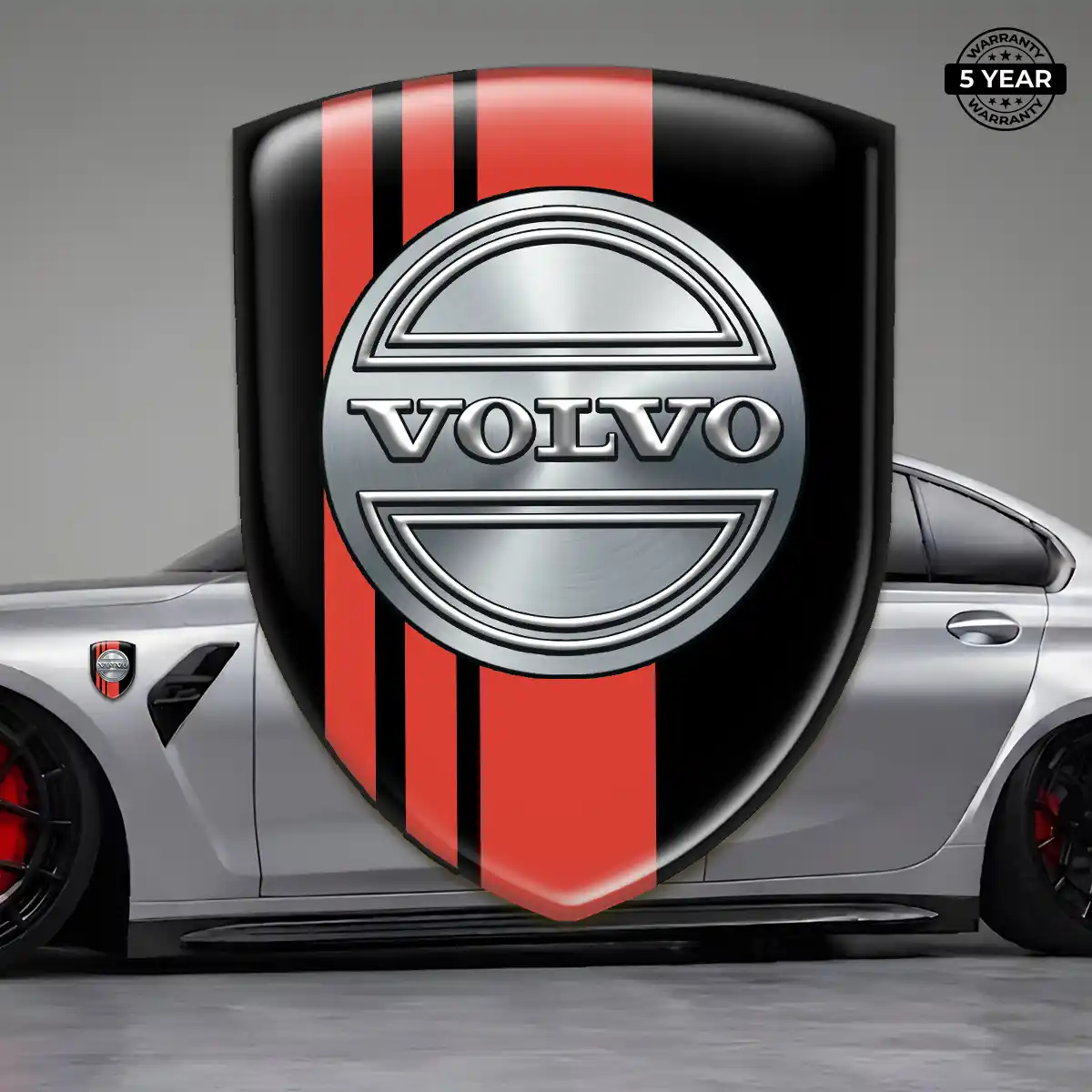 Volvo Gel Badge Sticker Interior Elegance