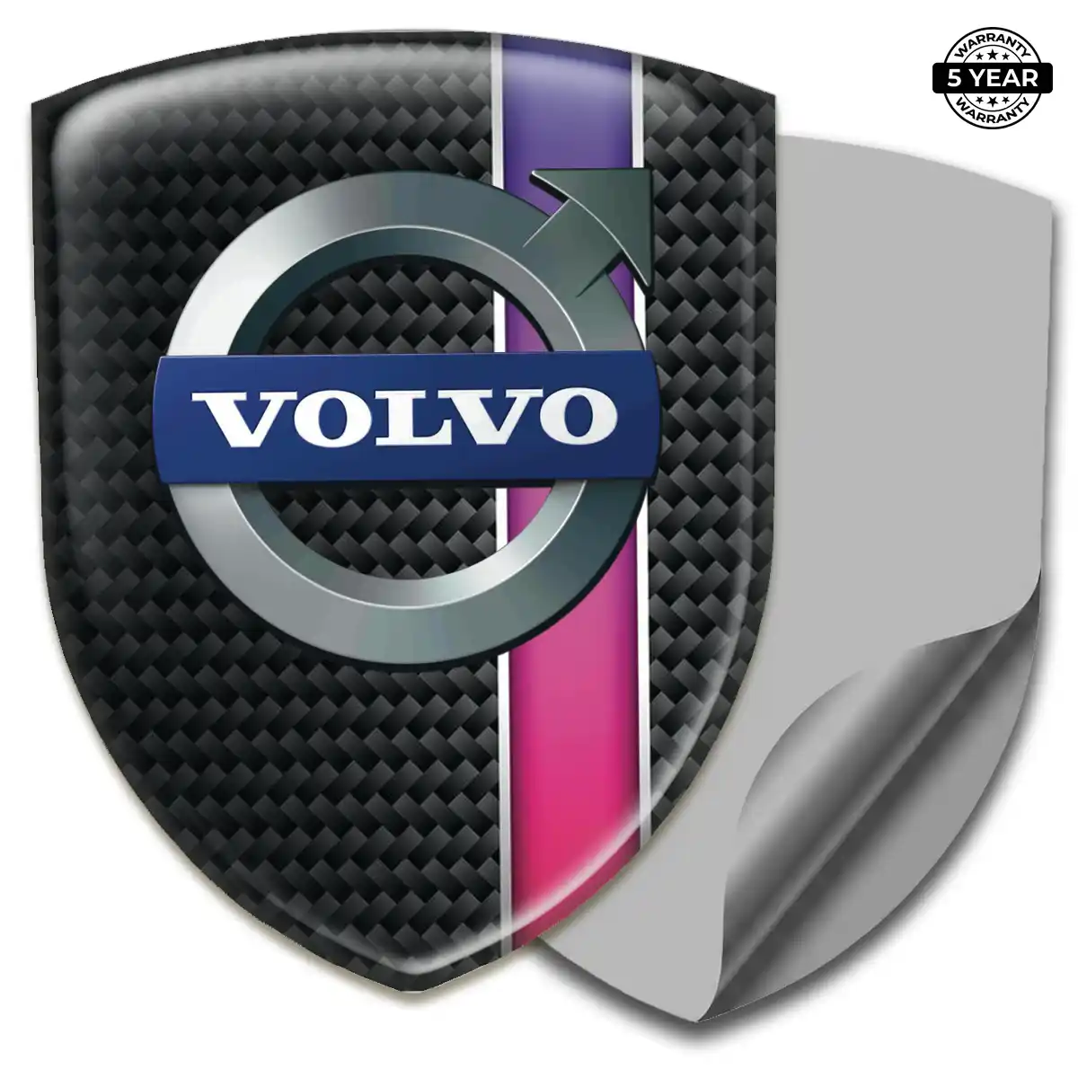 Volvo Gel Badge Sticker Refined Design