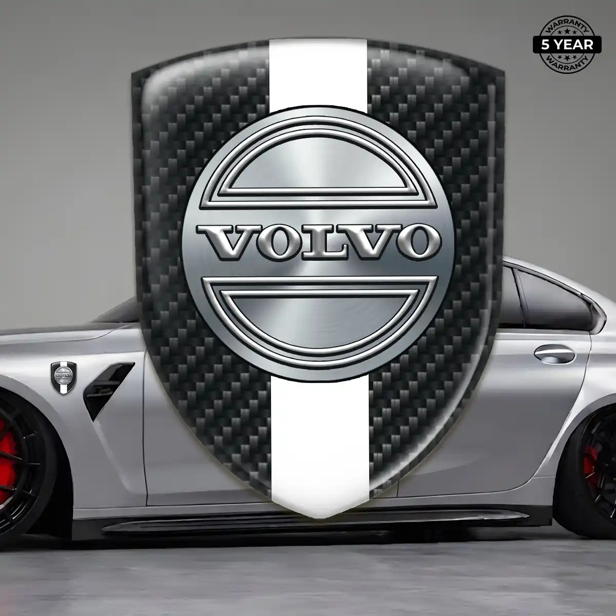 Volvo Gel Badge Sticker Resin Luxe