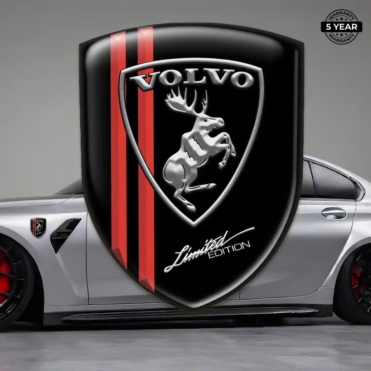 Volvo Gel Emblem Sticker Elite Finish