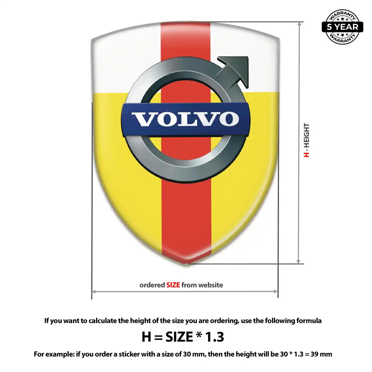 Volvo Gel Emblem Sticker Exclusive Series