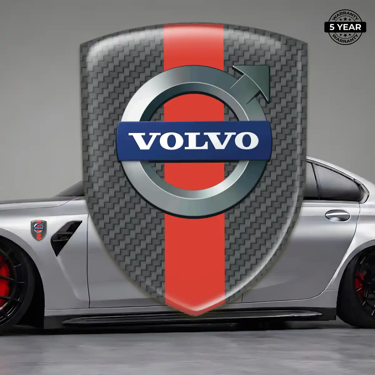 Volvo Gel Emblem Sticker Prestige Line
