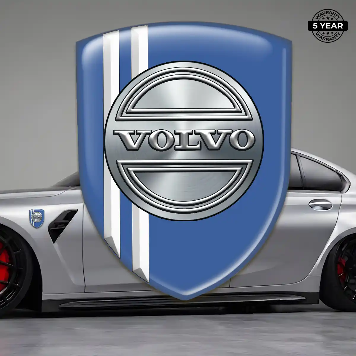 Volvo Gel Emblem Sticker Refined Design