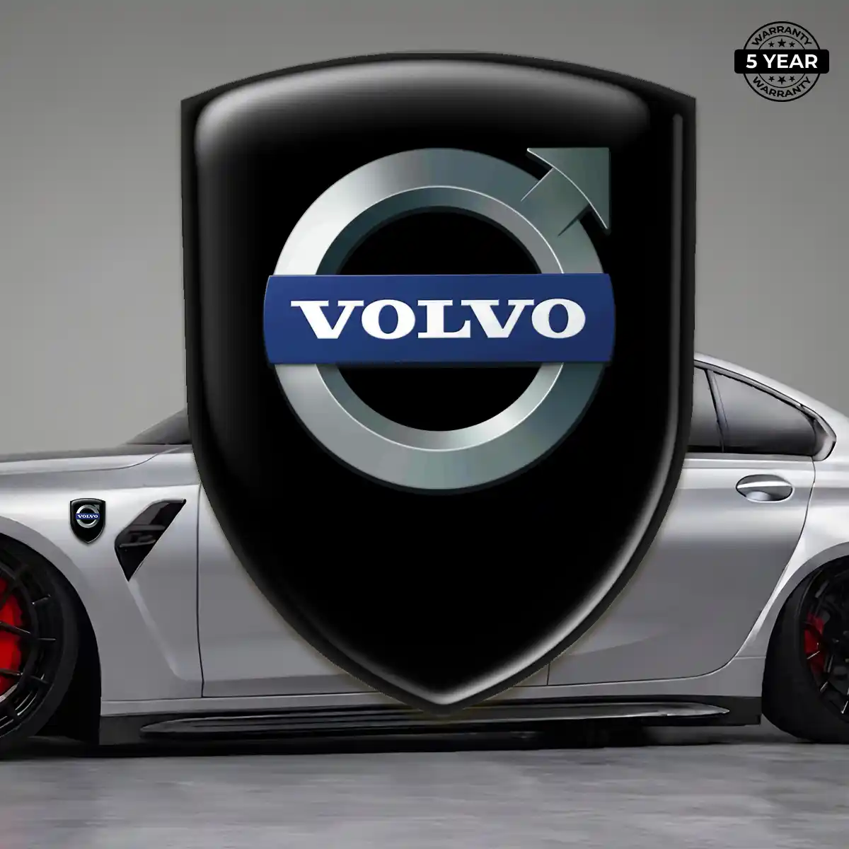 Volvo Gel Emblem Sticker Resin Luxe