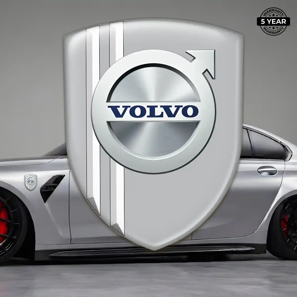 Volvo Gel Emblem Sticker Sleek Style