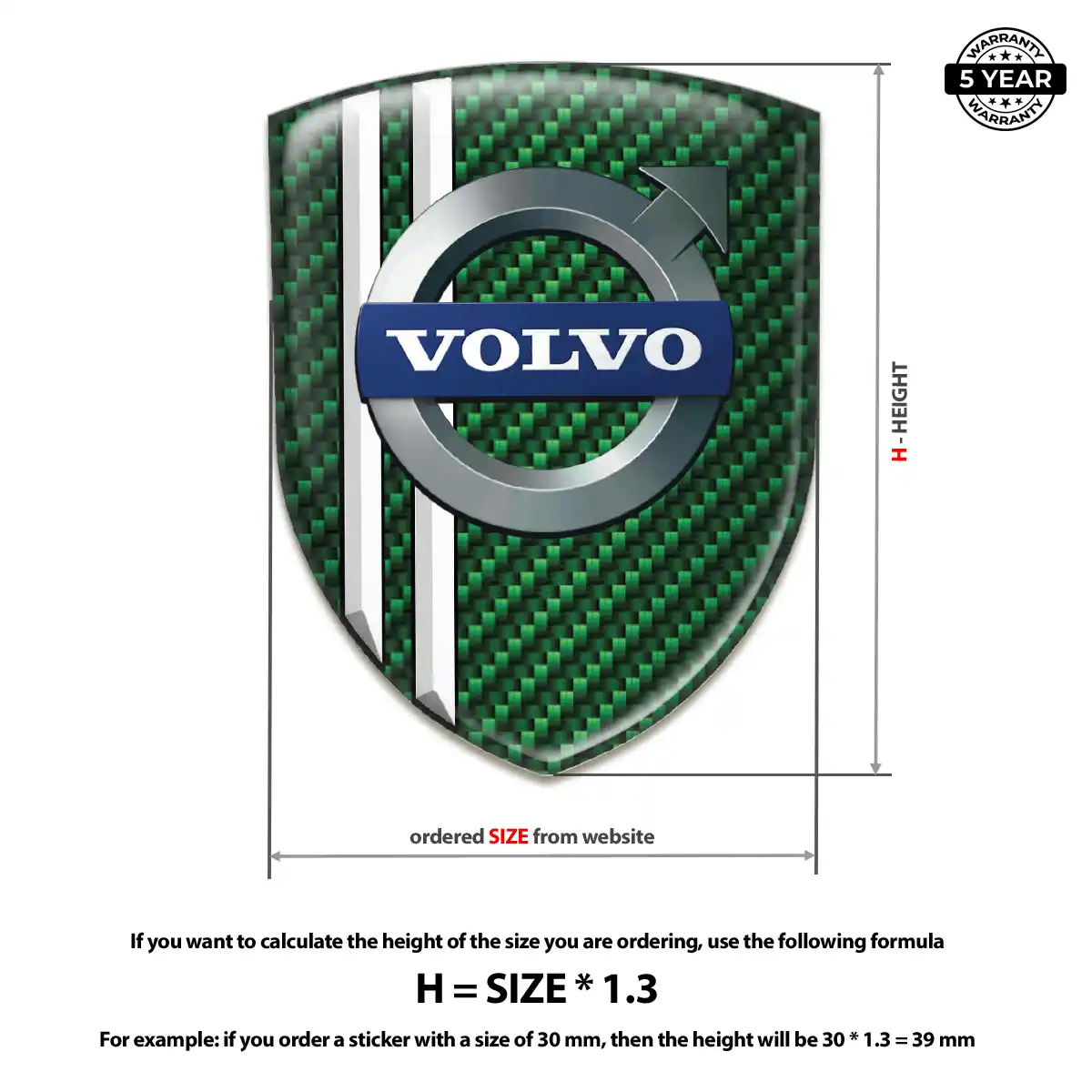 Volvo Logo Badge Cabin Style
