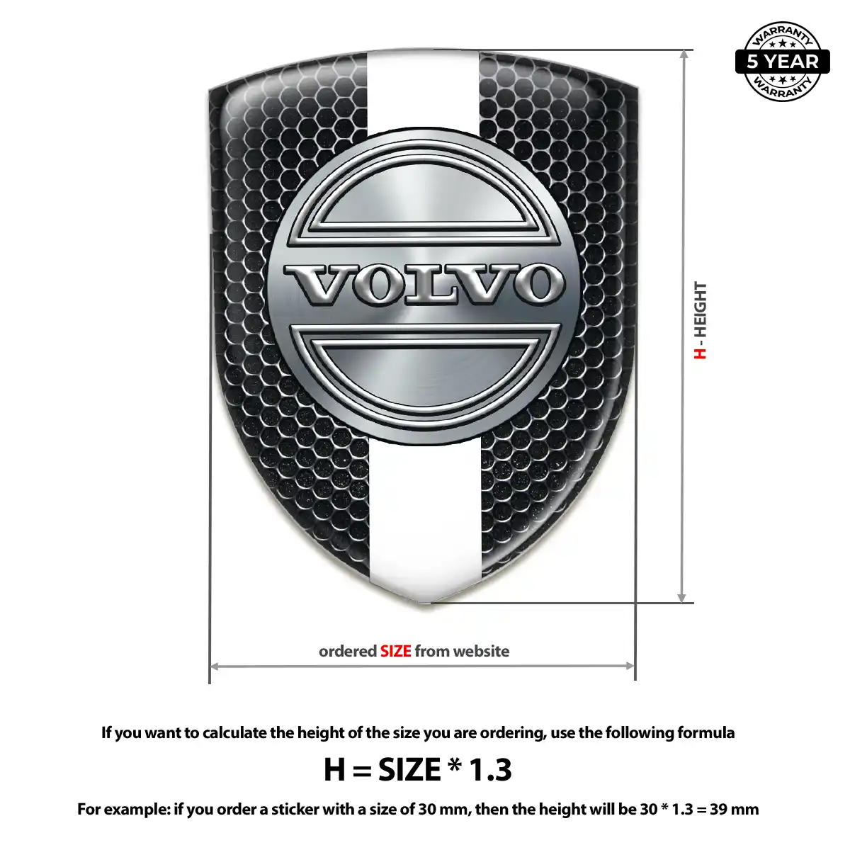 Volvo Logo Badge Interior Luxe