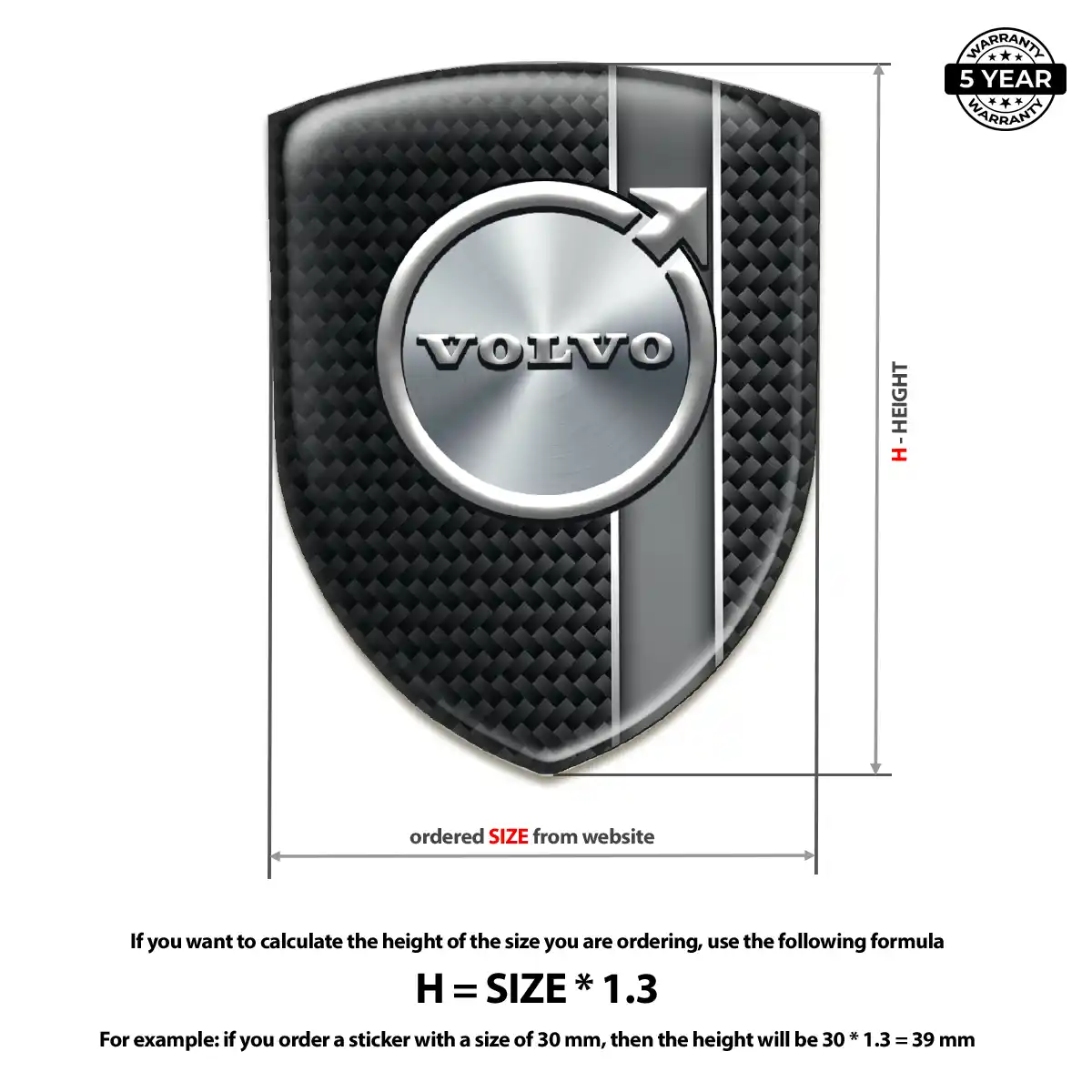 Volvo Logo Badge Noble Edition