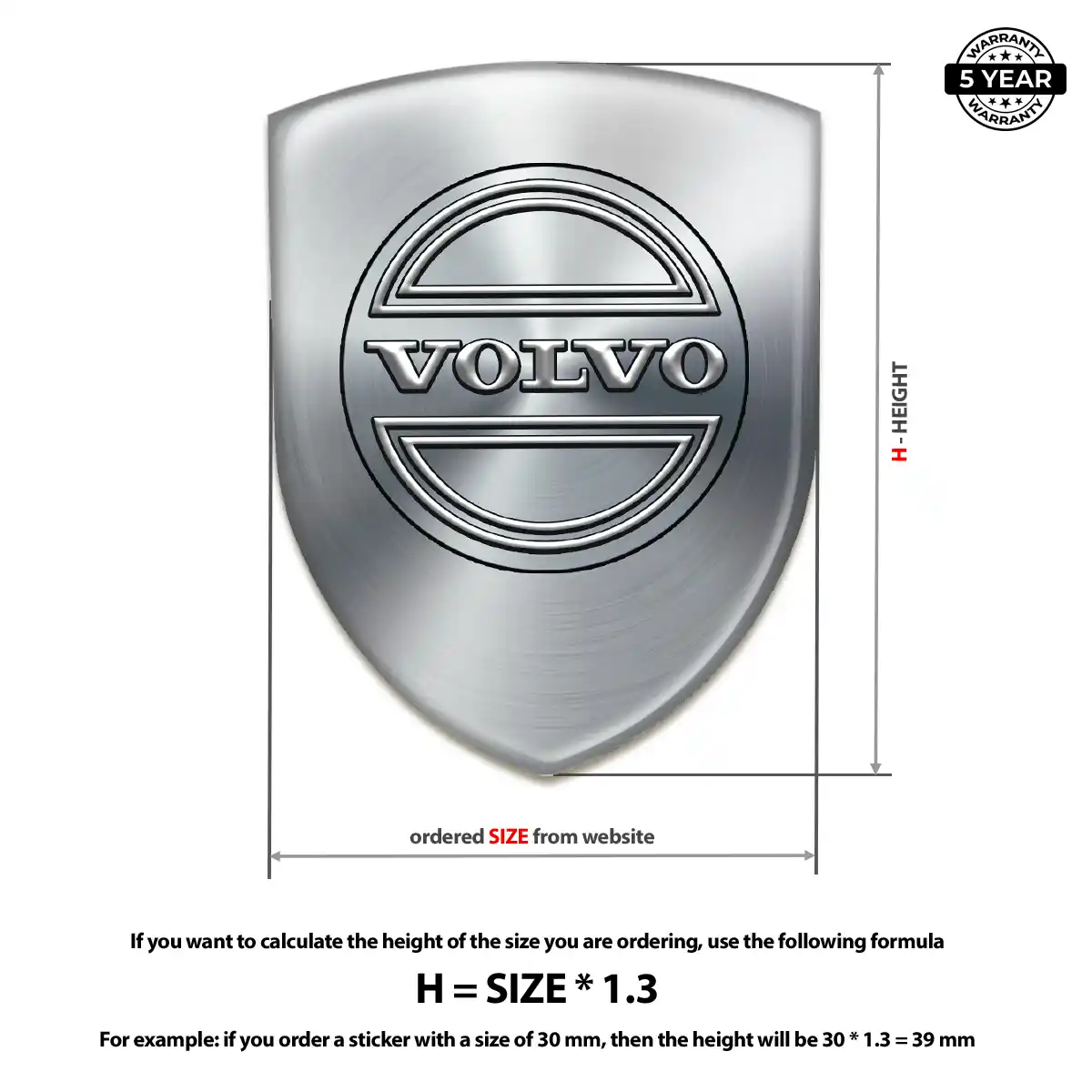 Volvo Logo Badge Opulent Line