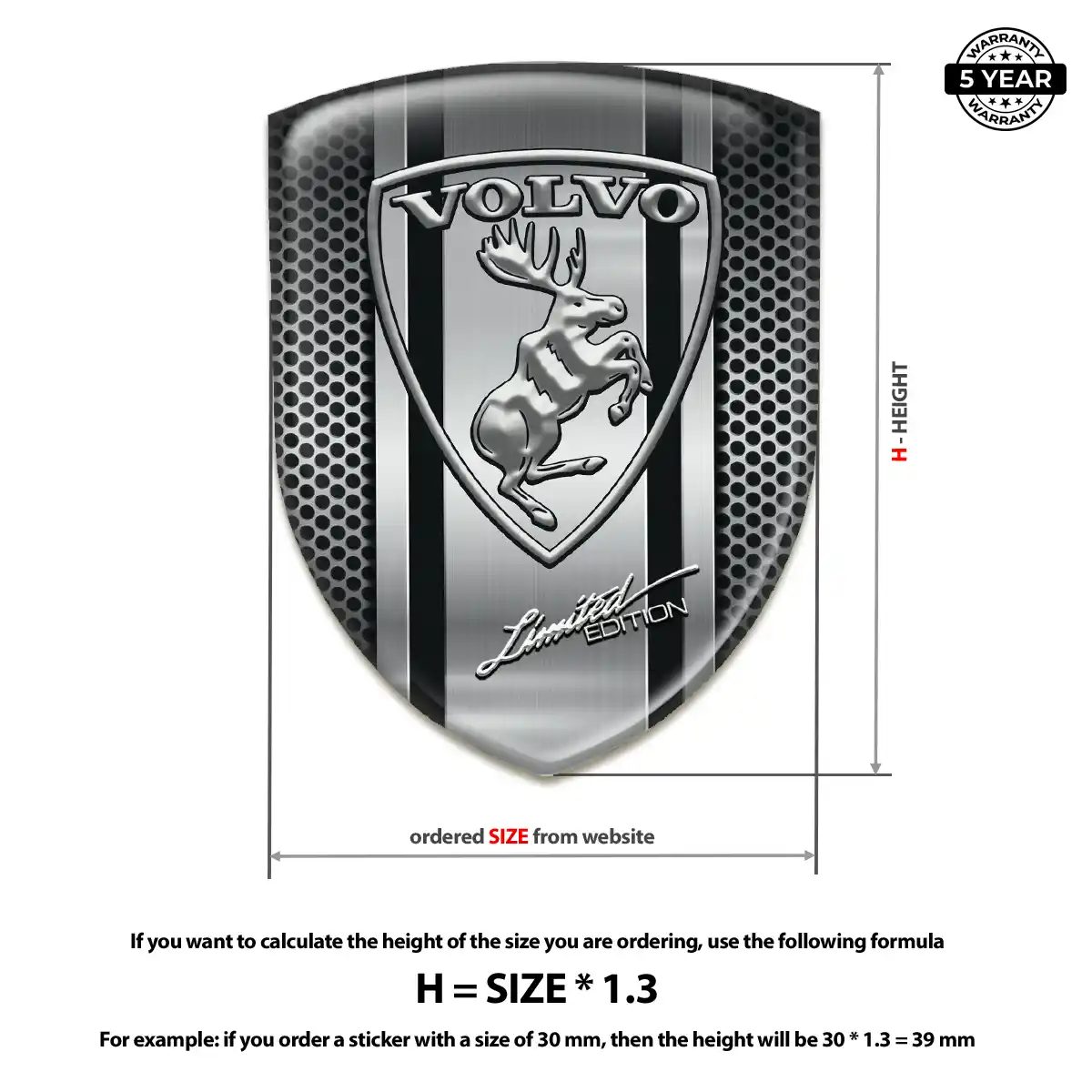 Volvo Logo Badge Prestige Line