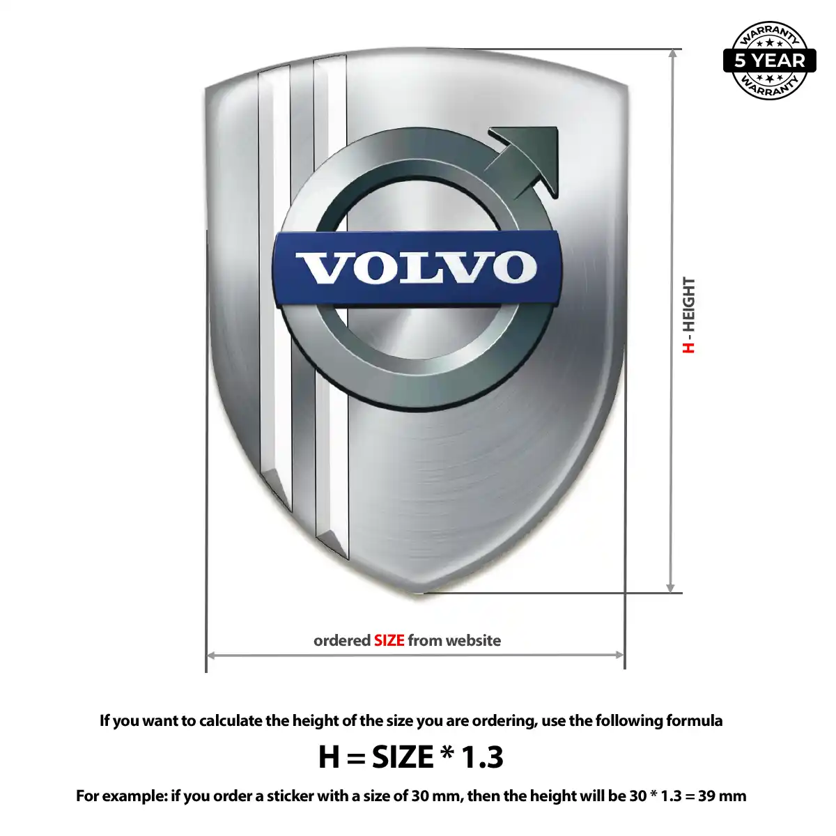 Volvo Logo Badge Refined Design