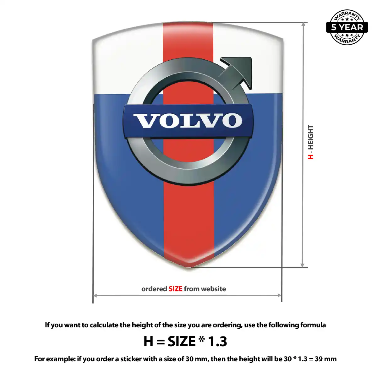 Volvo Logo Badge Signature Grade