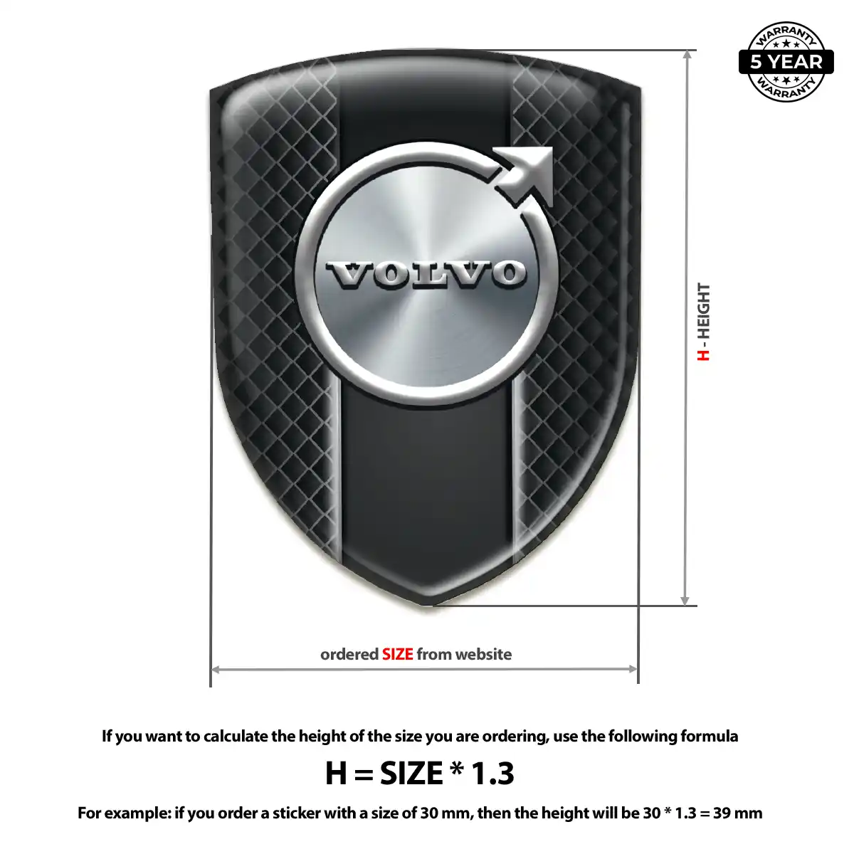 Volvo Logo Badge Superior Craft