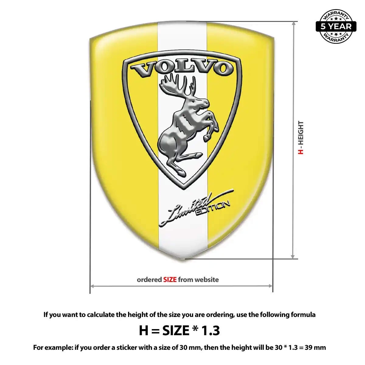 Volvo Logo Emblem Exterior Luxe