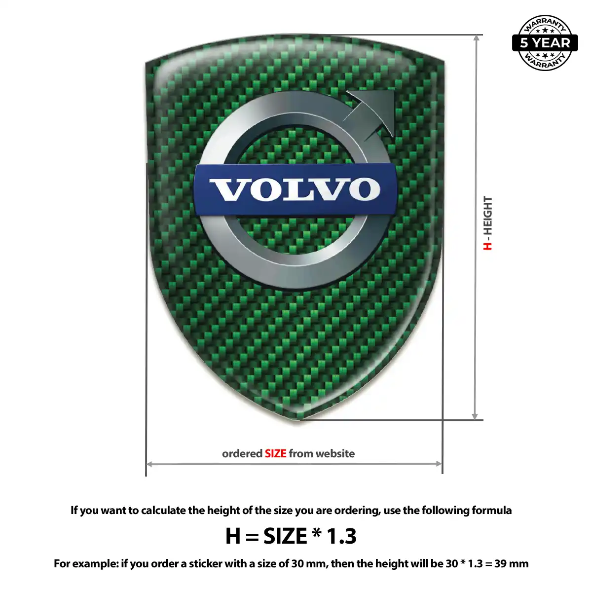 Volvo Logo Emblem Prime Quality