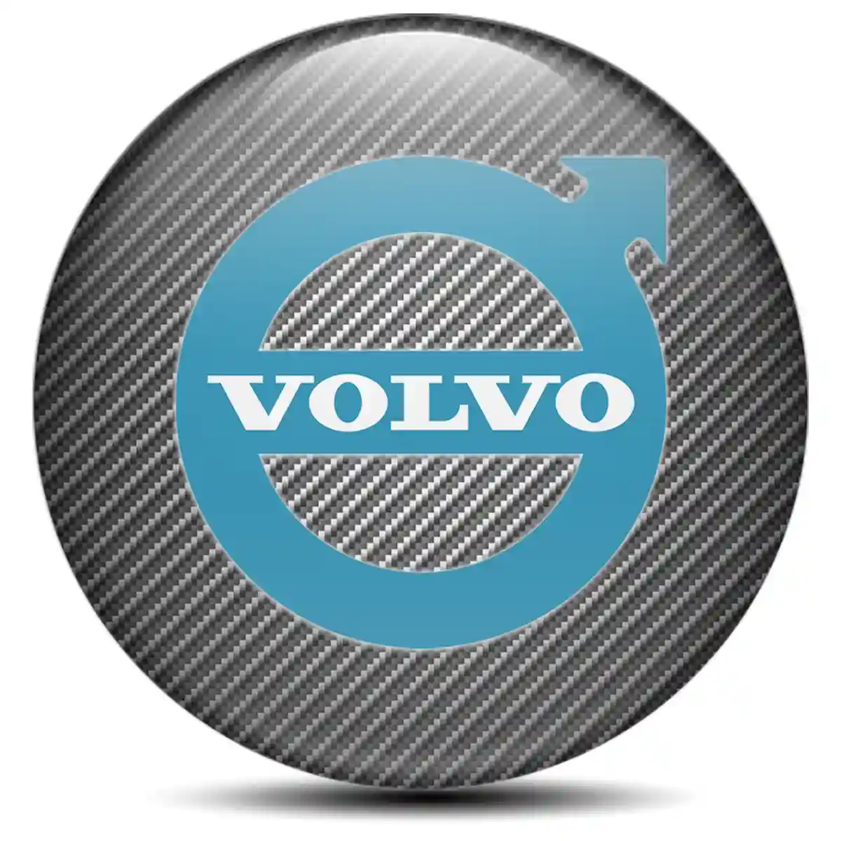 Volvo Logo Silicone Badge Self-Adhesive Refined Design