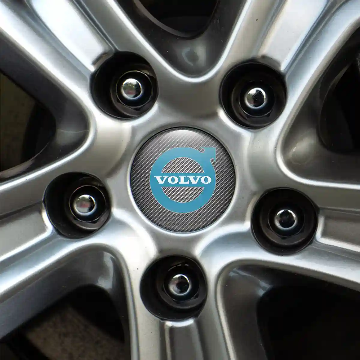 Volvo Logo Silicone Badge Self-Adhesive Refined Design