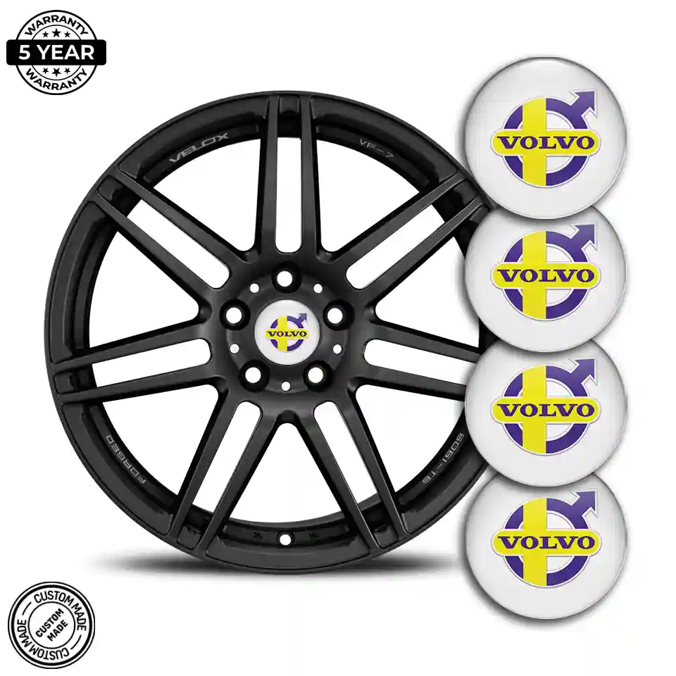 Volvo Logo Silicone Badge Self-Adhesive Sleek Style