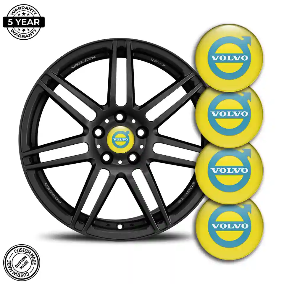 Volvo Logo Silicone Emblem Self-Adhesive Refined Design