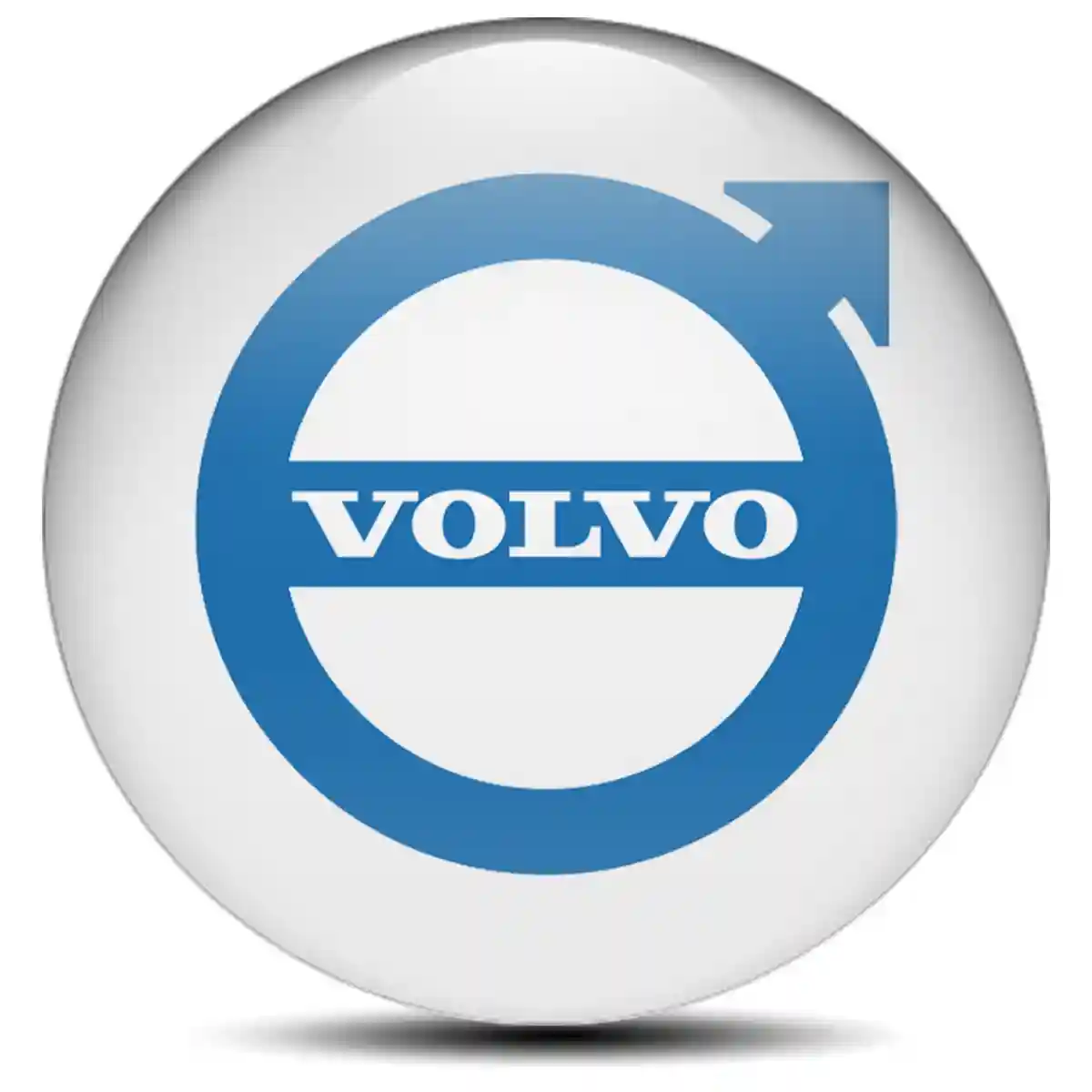 Volvo Logo Silicone Emblem Self-Adhesive Sleek Style