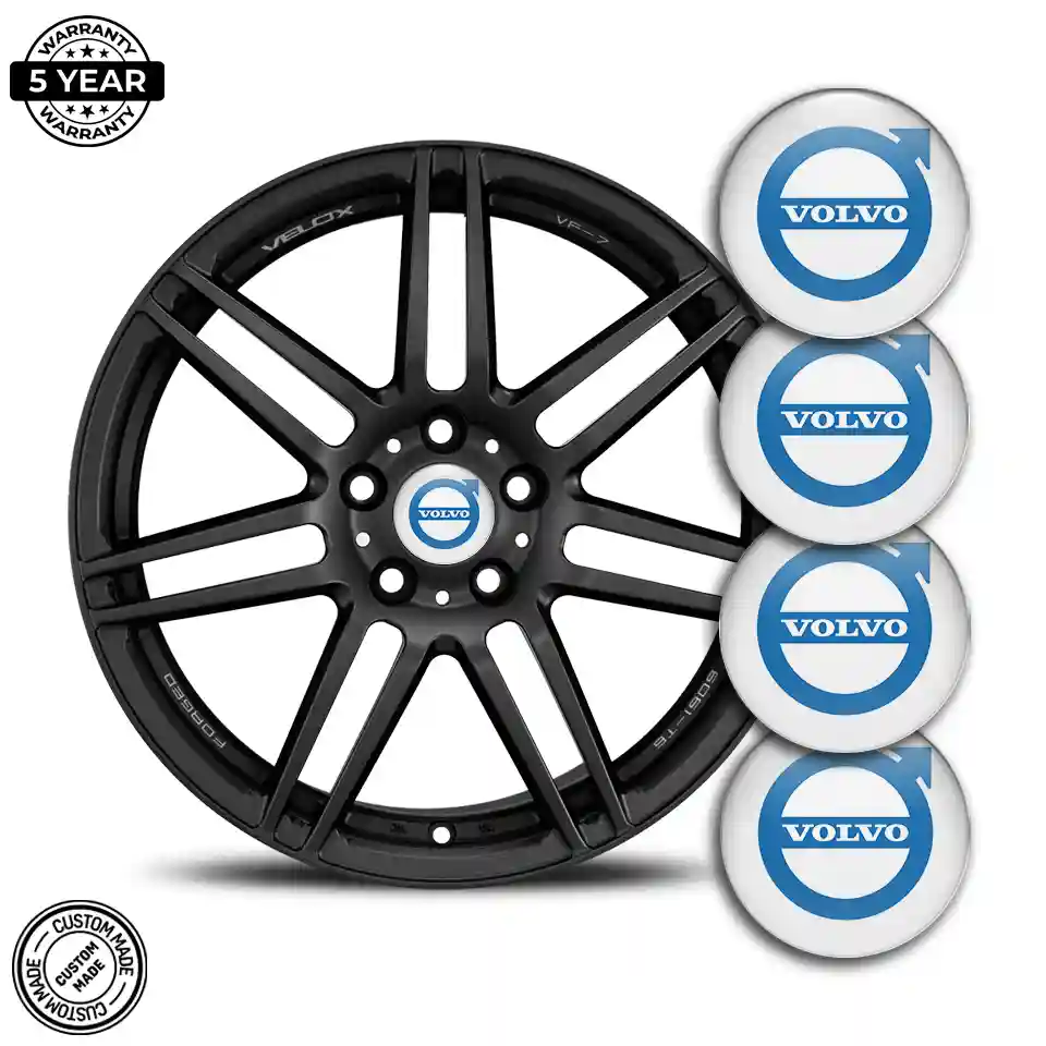 Volvo Logo Silicone Emblem Self-Adhesive Sleek Style