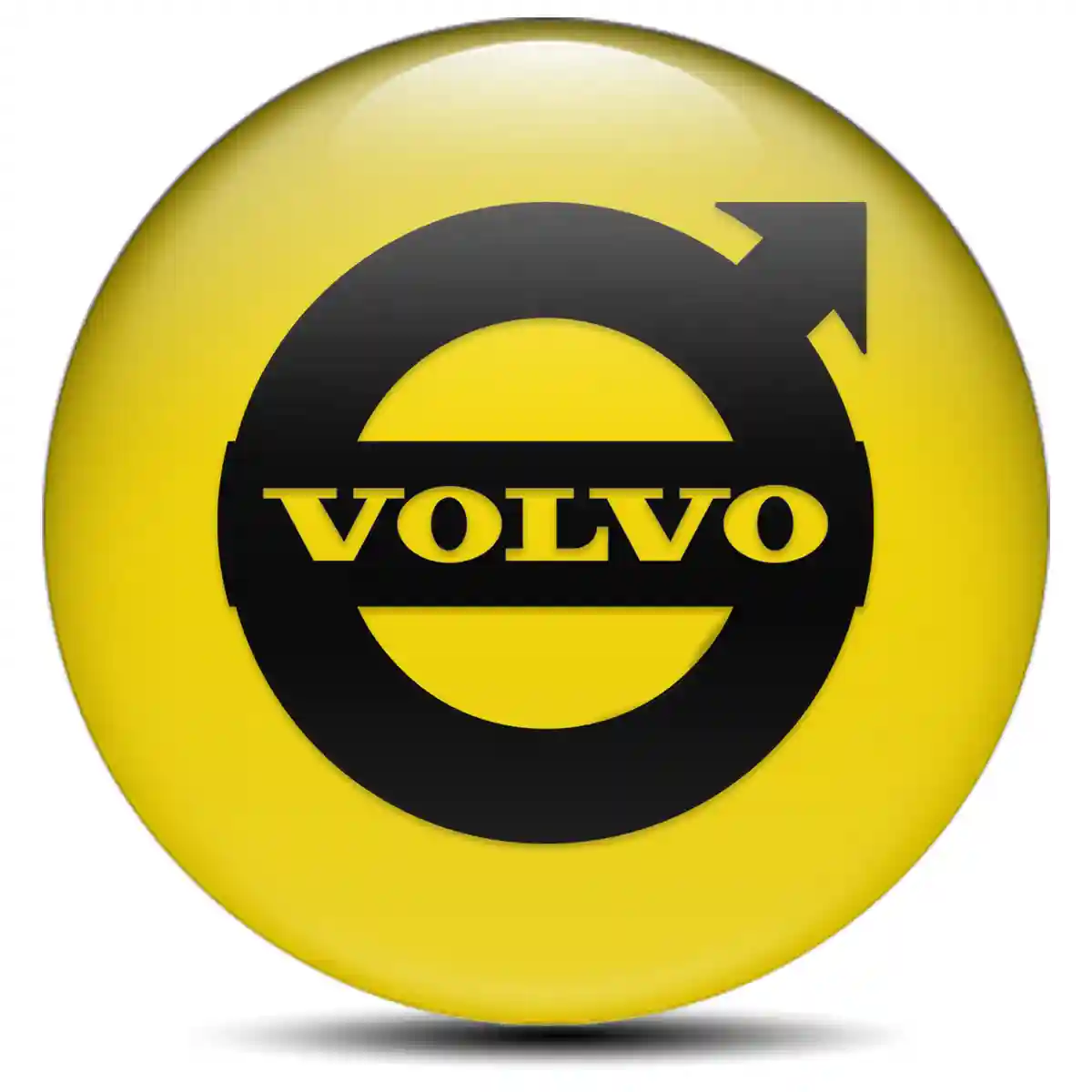 Volvo Logo Silicone Sticker Elite Finish