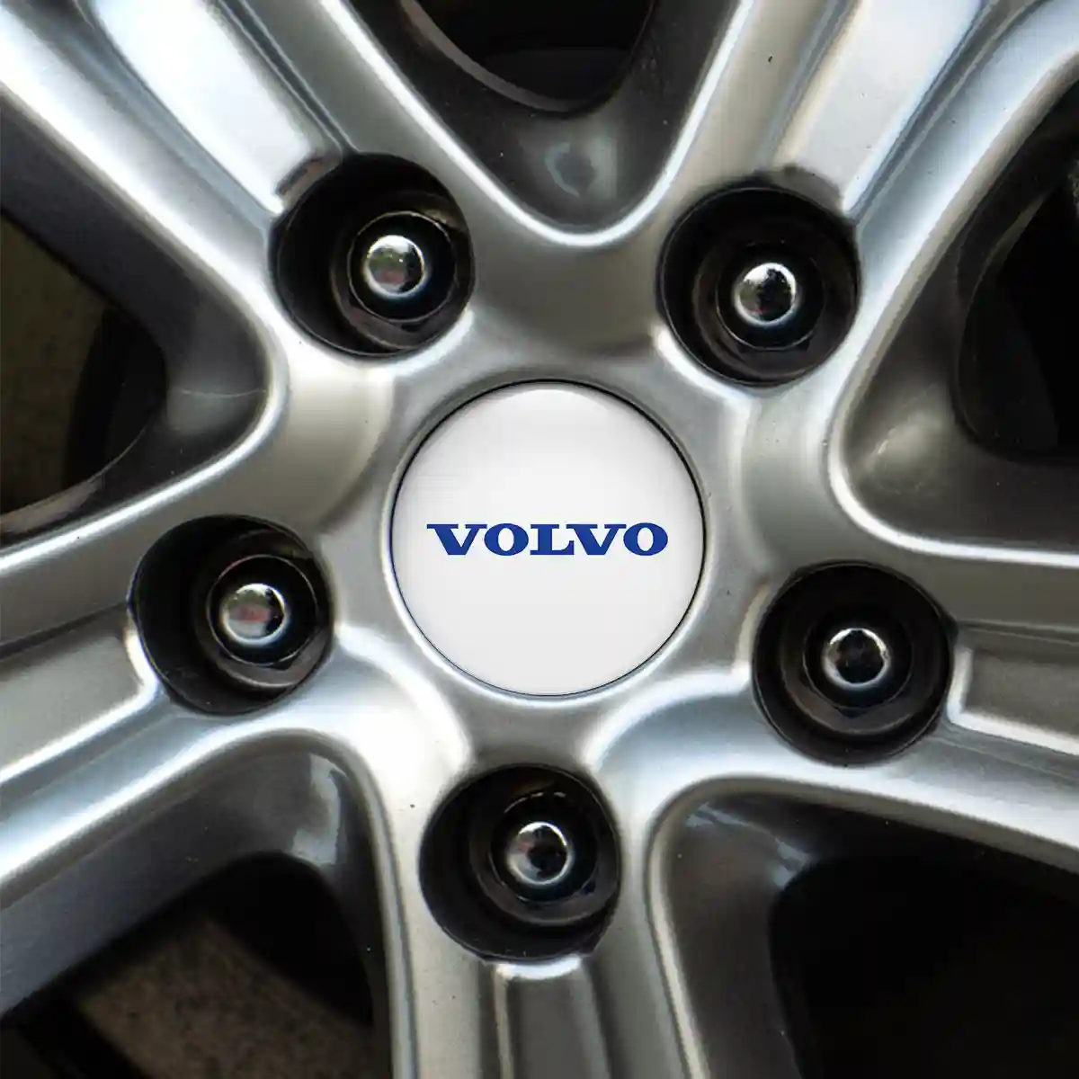 Volvo Logo Silicone Sticker Self-Adhesive Refined Design