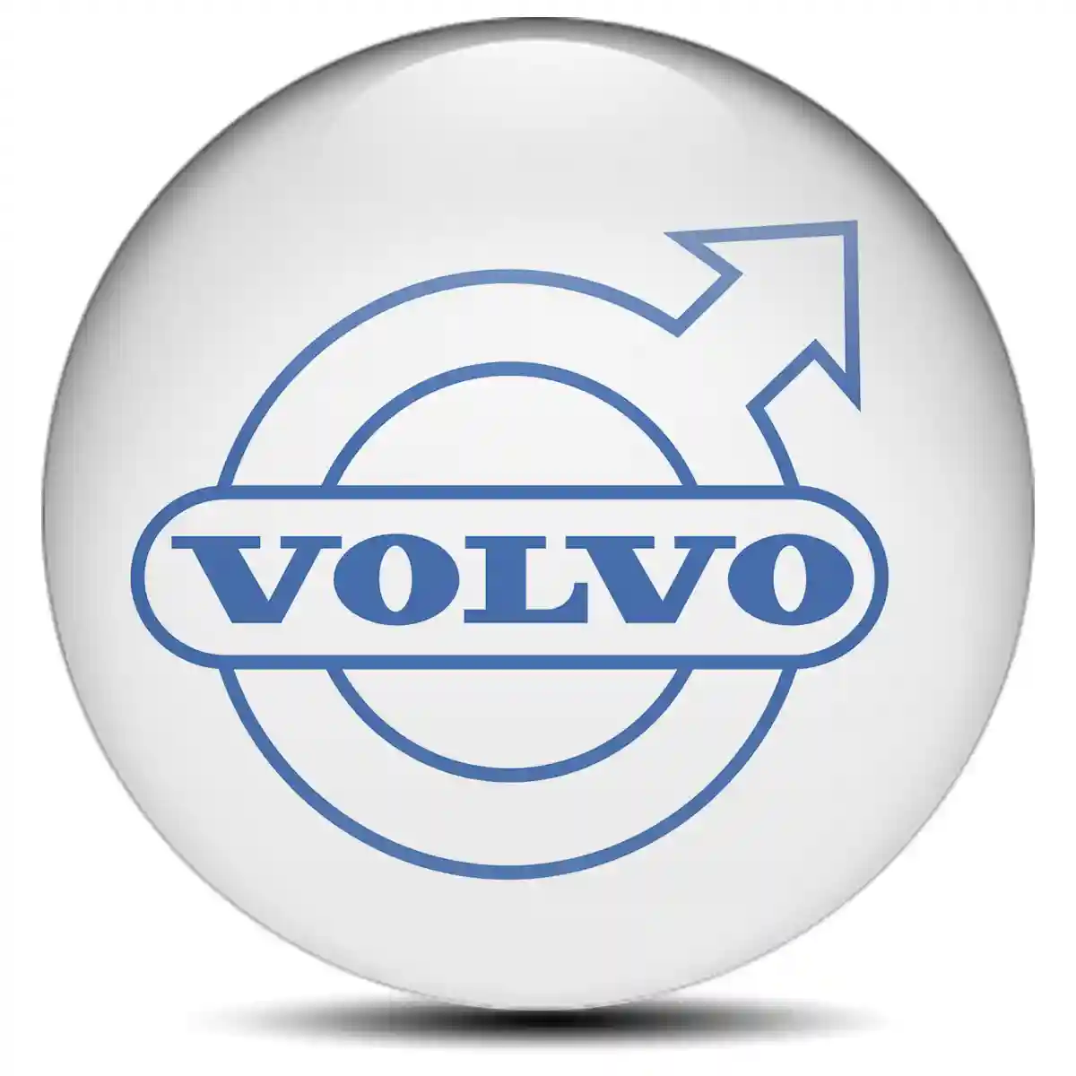 Volvo Logo Silicone Sticker Self-Adhesive Sleek Style