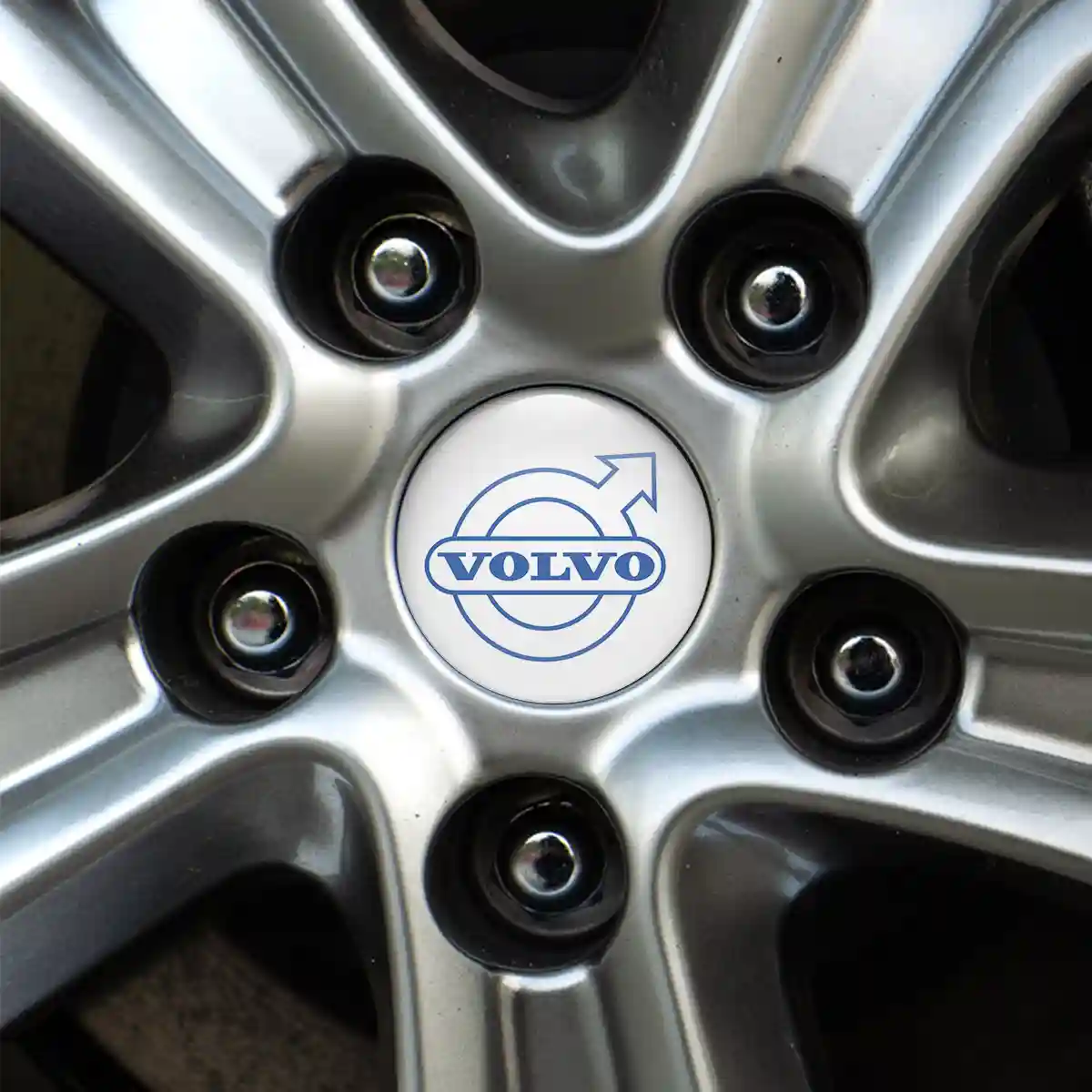 Volvo Logo Silicone Sticker Self-Adhesive Sleek Style