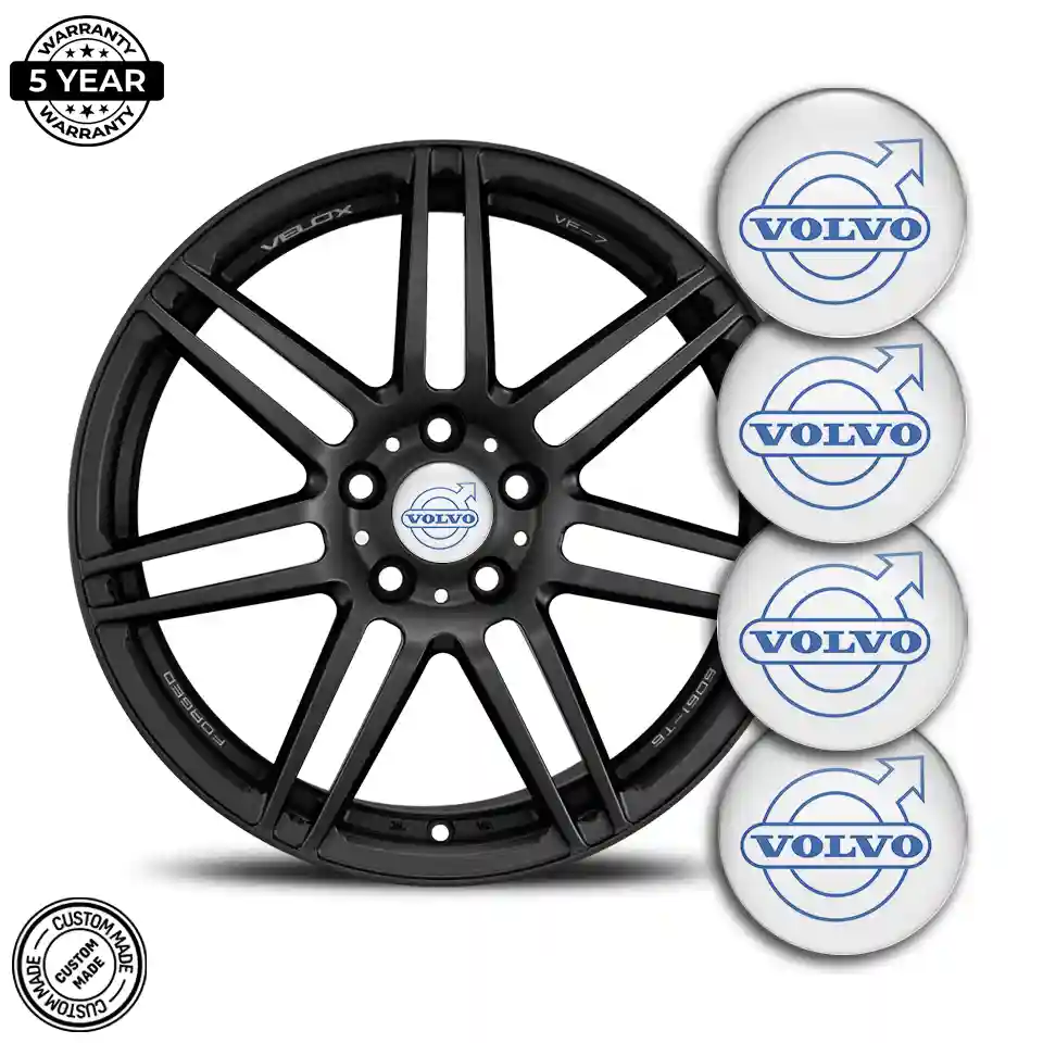 Volvo Logo Silicone Sticker Self-Adhesive Sleek Style
