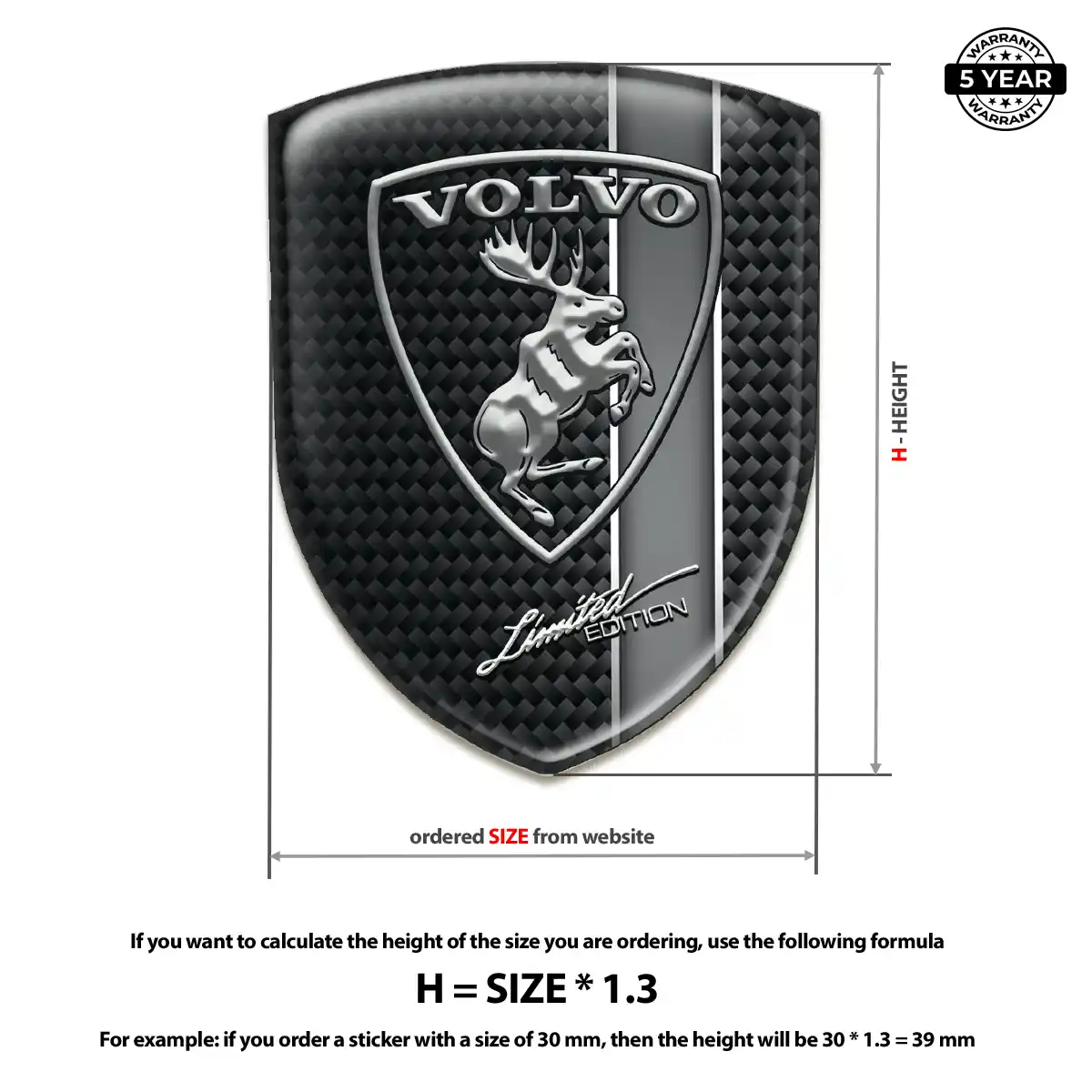 Volvo Logo Sticker Exclusive Series