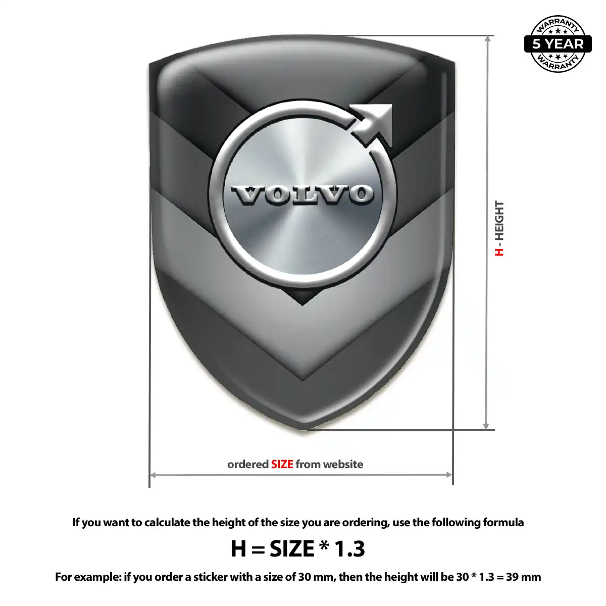 Volvo Logo Sticker Noble Edition