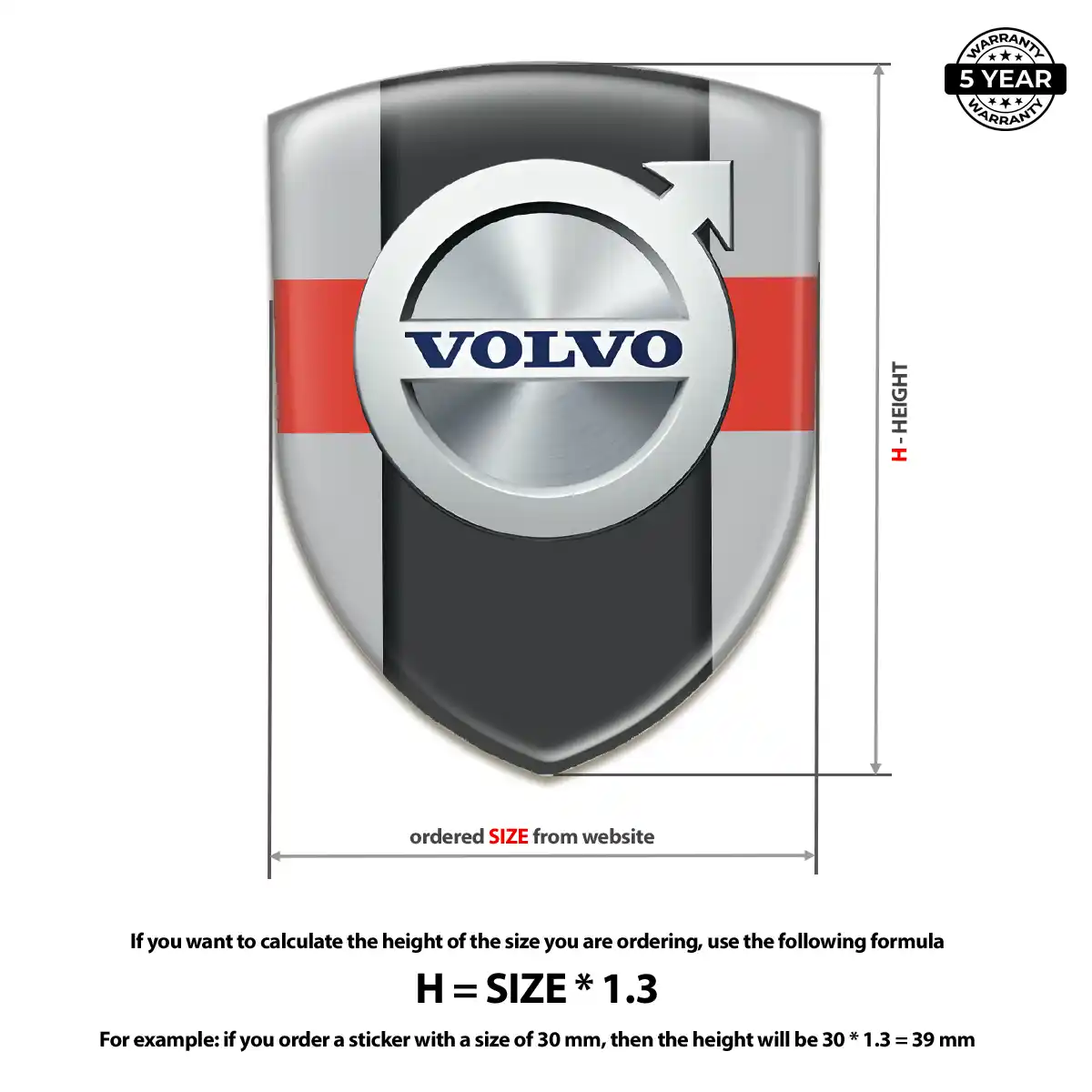Volvo Logo Sticker Prestige Line