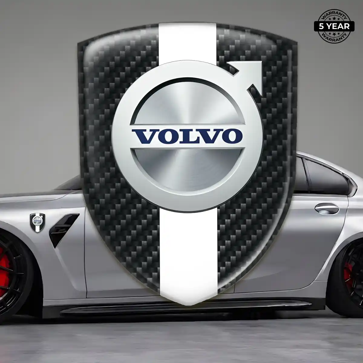 Volvo Polyurethane Domed Sticker Interior Elegance