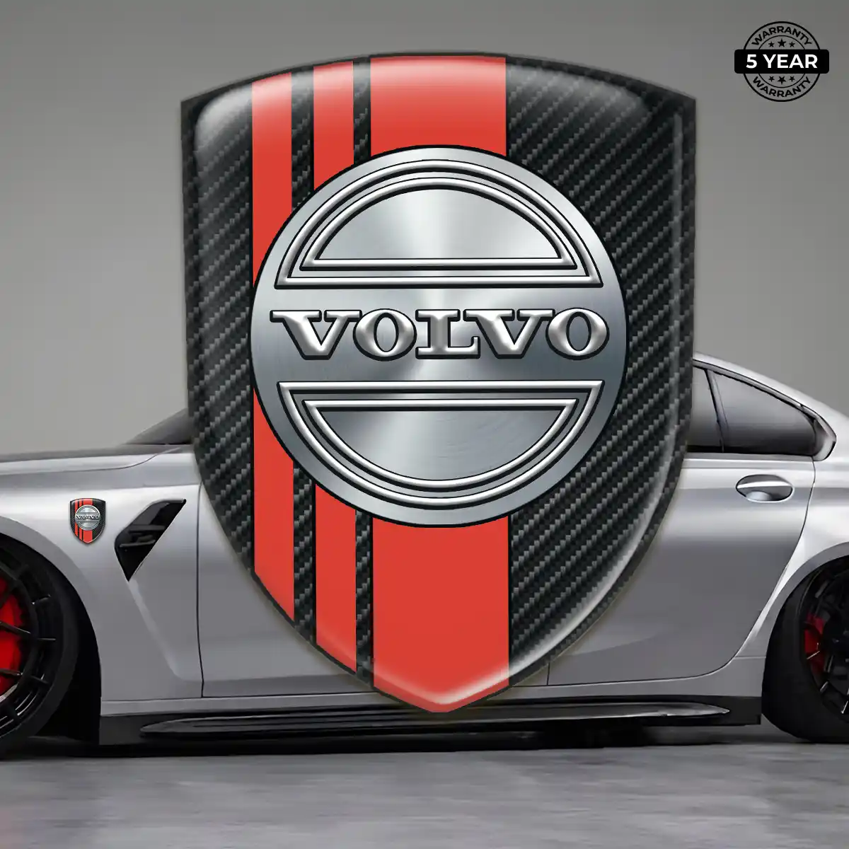 Volvo Polyurethane Domed Sticker Interior Luxe