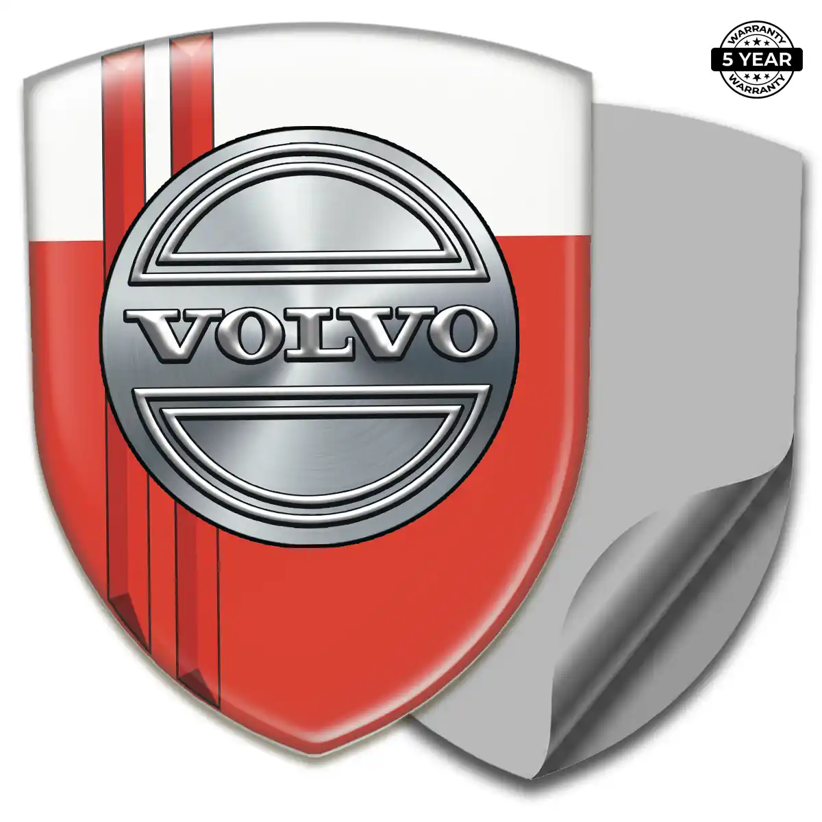 Volvo Polyurethane Domed Sticker Refined Design