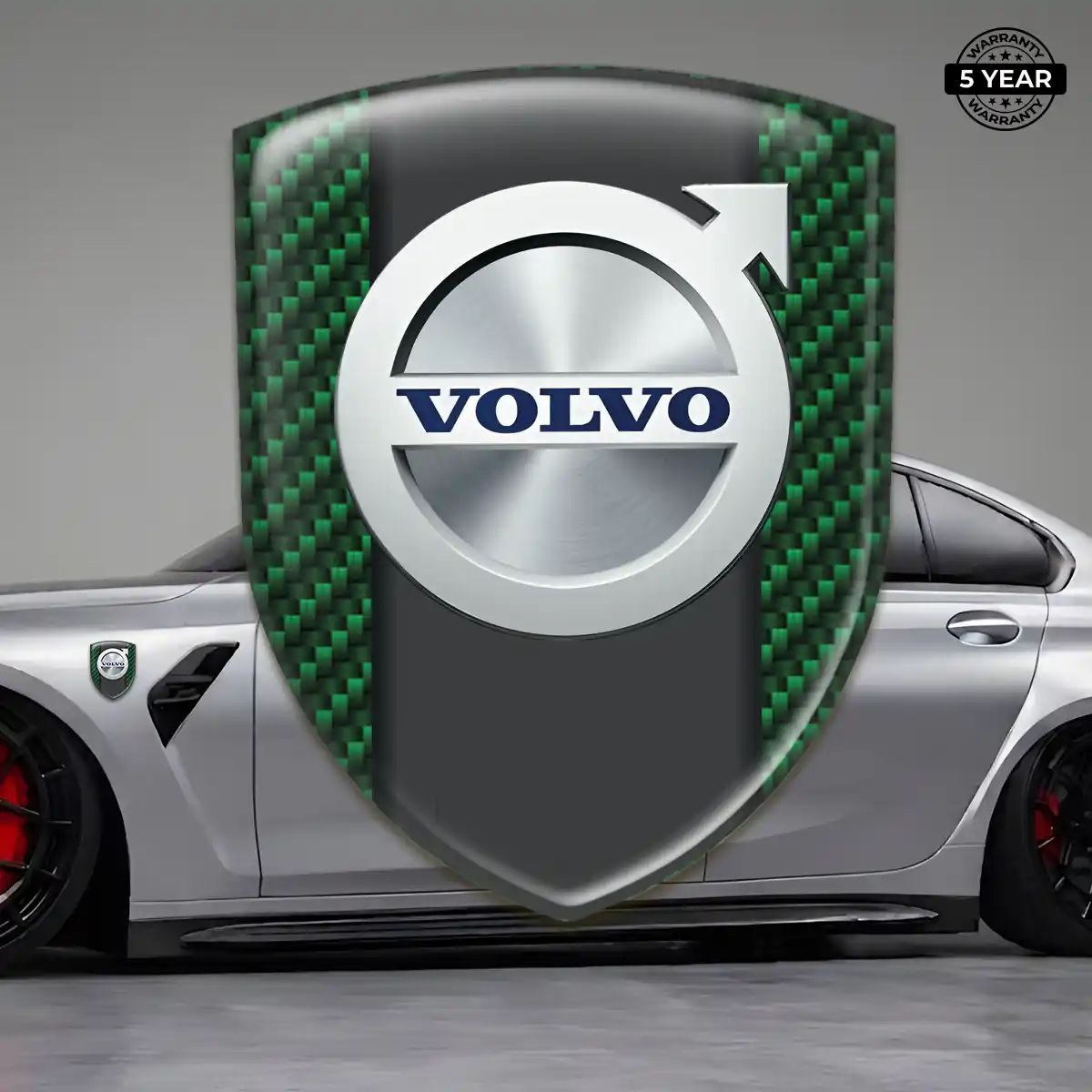 Volvo Polyurethane Domed Sticker Resin Elite