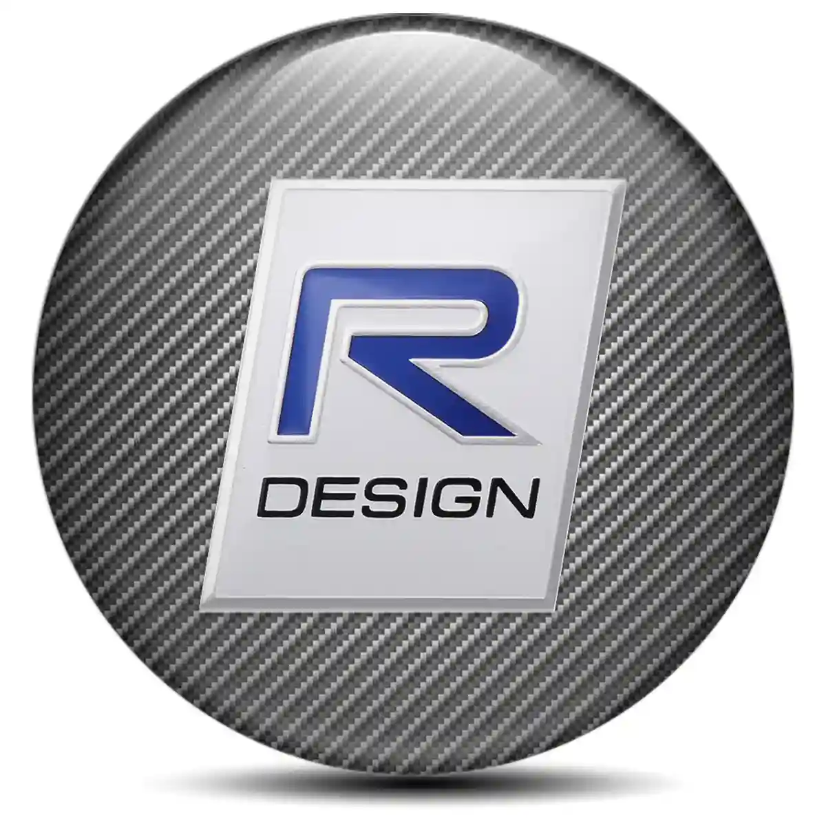Volvo R Design Emblem Center Hub Cap Self-Adhesive Sleek Style