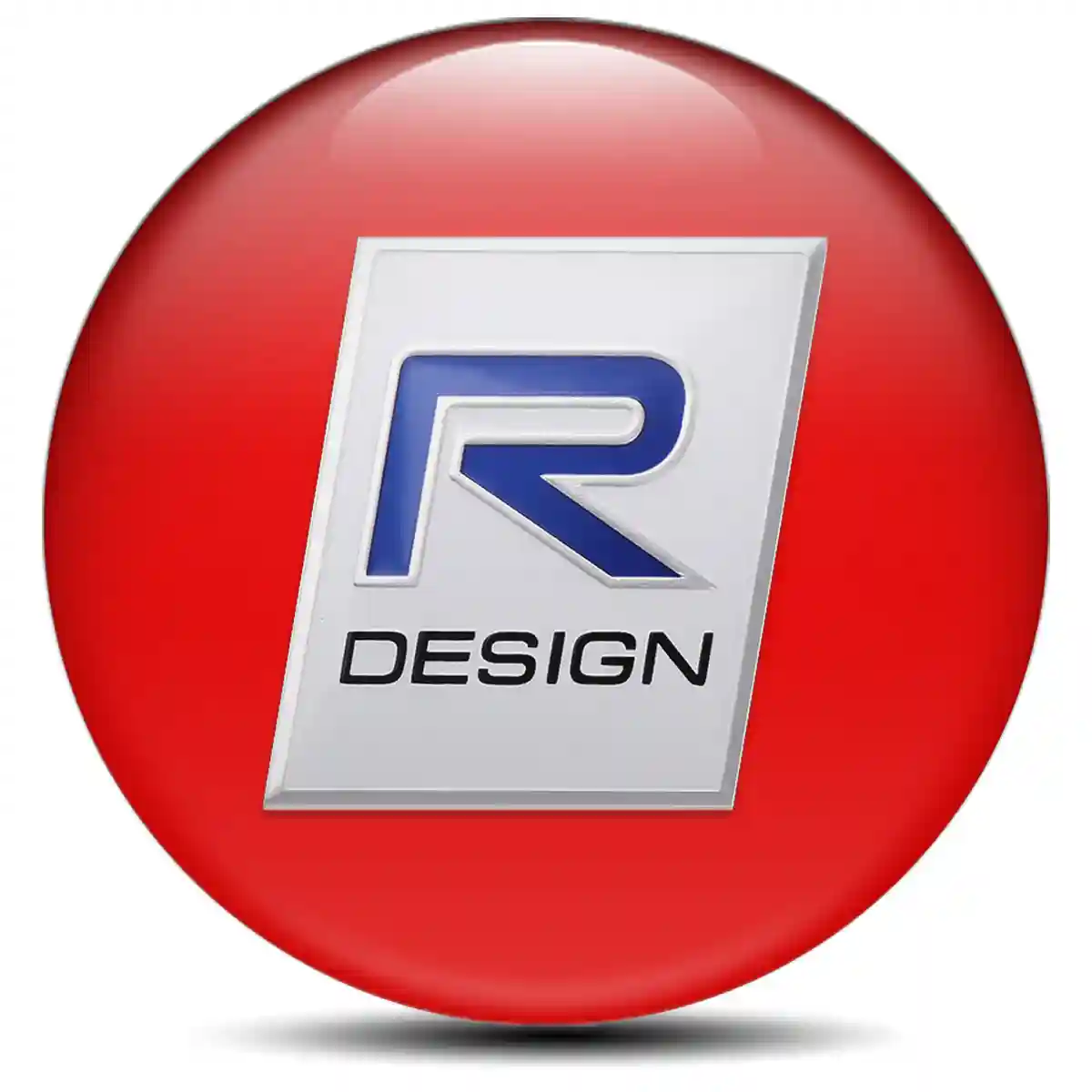 Volvo R Design Emblem Wheel Center Caps Self-Adhesive Sleek Style